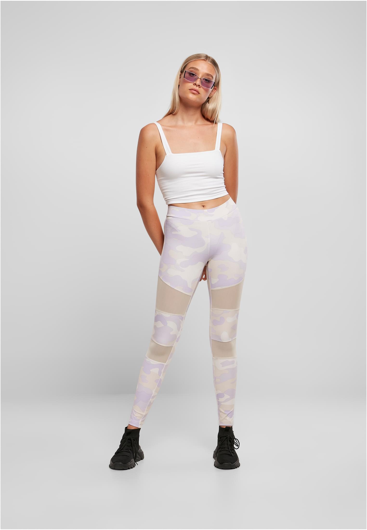 Ladies Camo Tech Mesh Leggings lilaccamo 3XL - variant image 4