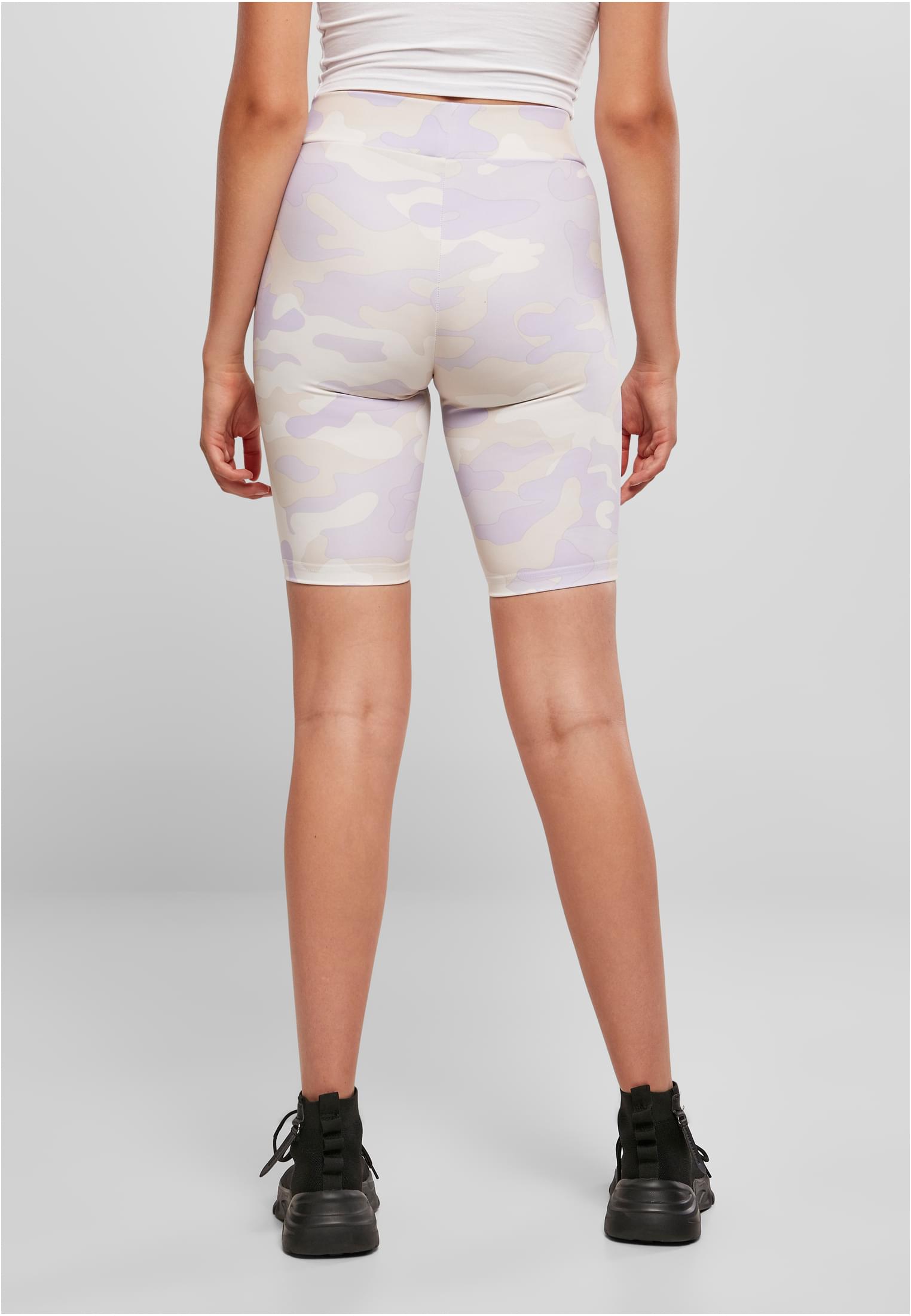 Ladies High Waist Camo Tech Cycle Shorts lilaccamo 3XL - variant image 2