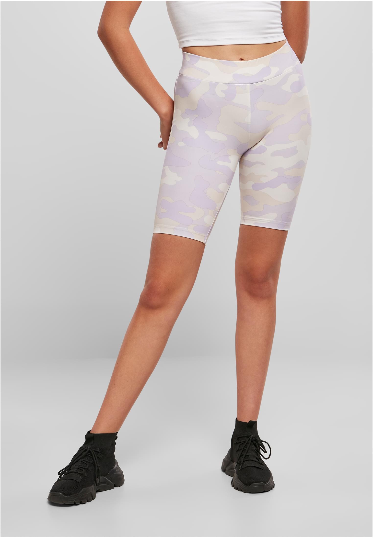 Ladies High Waist Camo Tech Cycle Shorts lilaccamo 3XL - alternate variant 5
