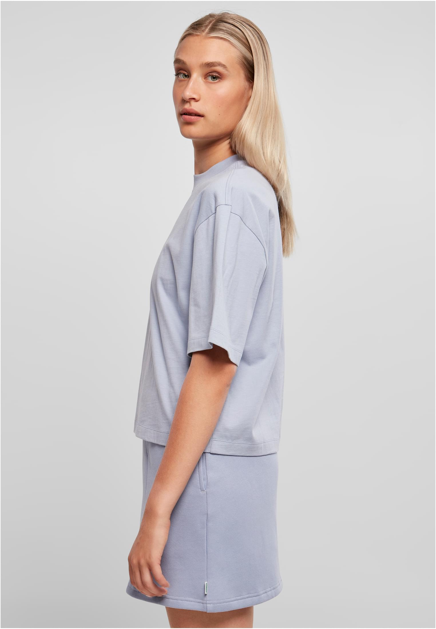 Ladies Organic Oversized Tee violablue L - variant image 1