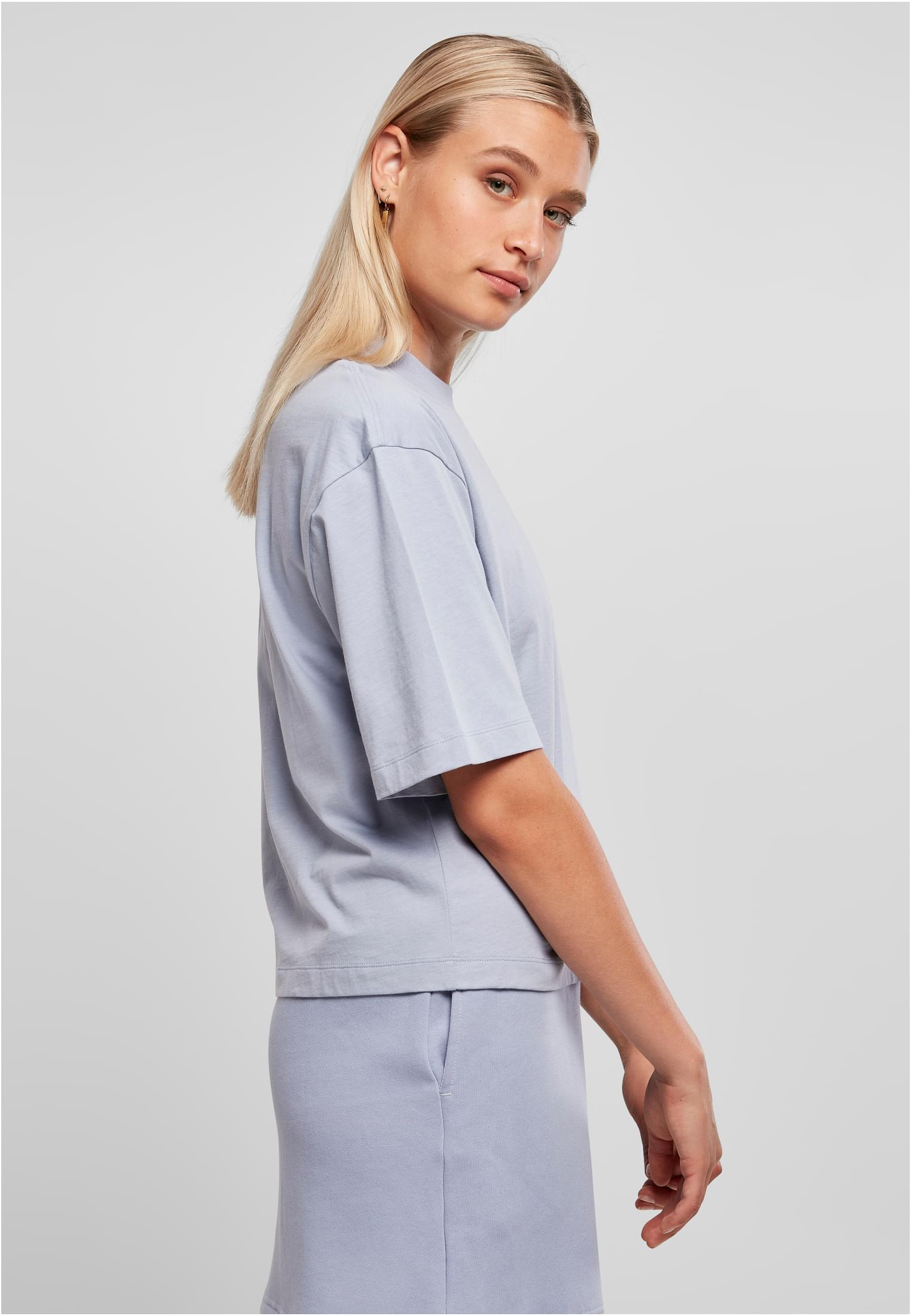Ladies Organic Oversized Tee violablue L - variant image 3