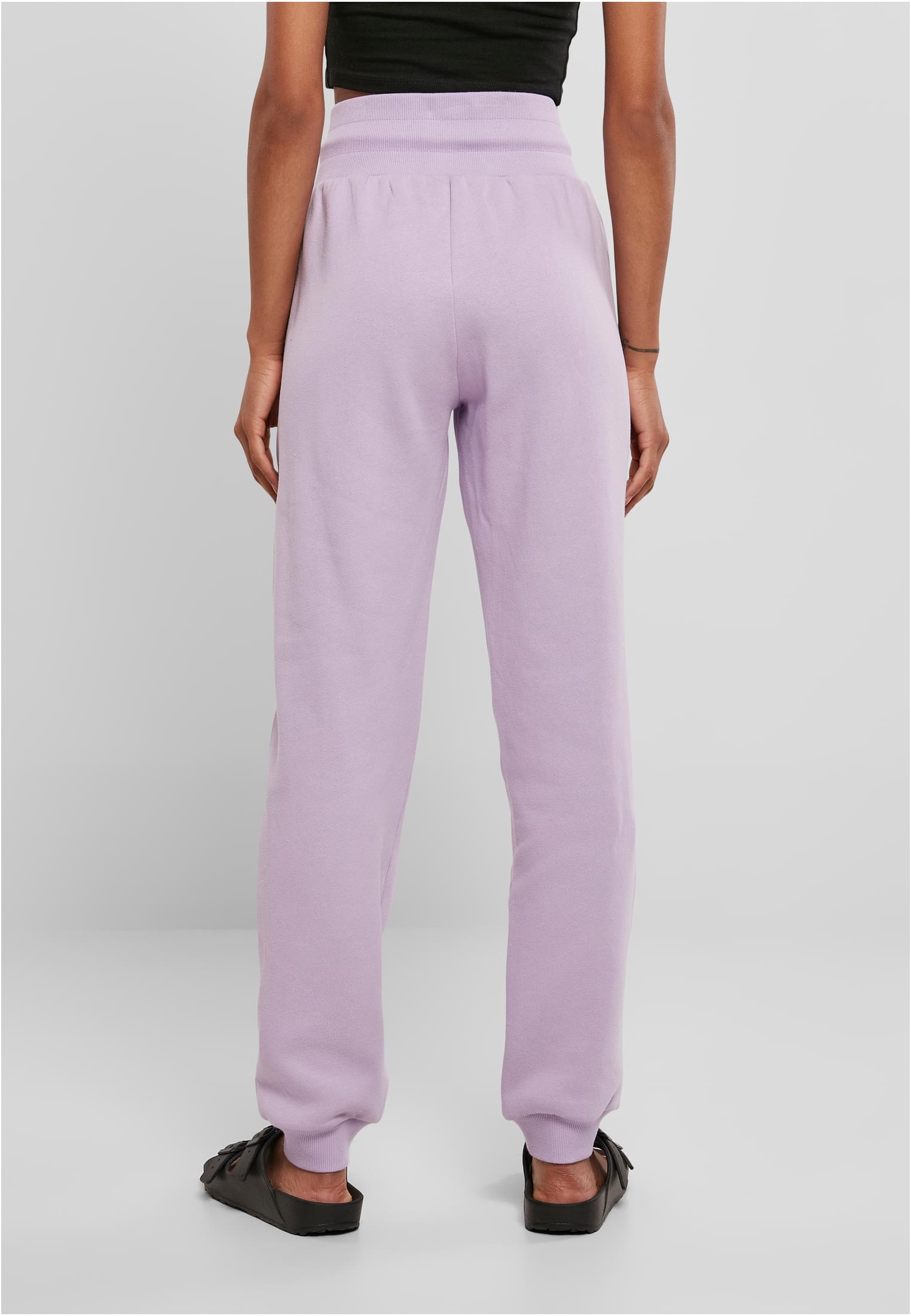Ladies Organic High Waist Sweat Pants lilac 3XL - variant image 2