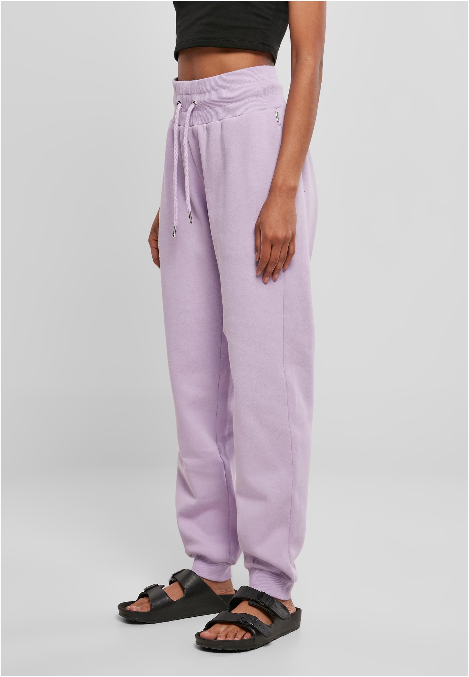Ladies Organic High Waist Sweat Pants lilac 3XL - variant image 1
