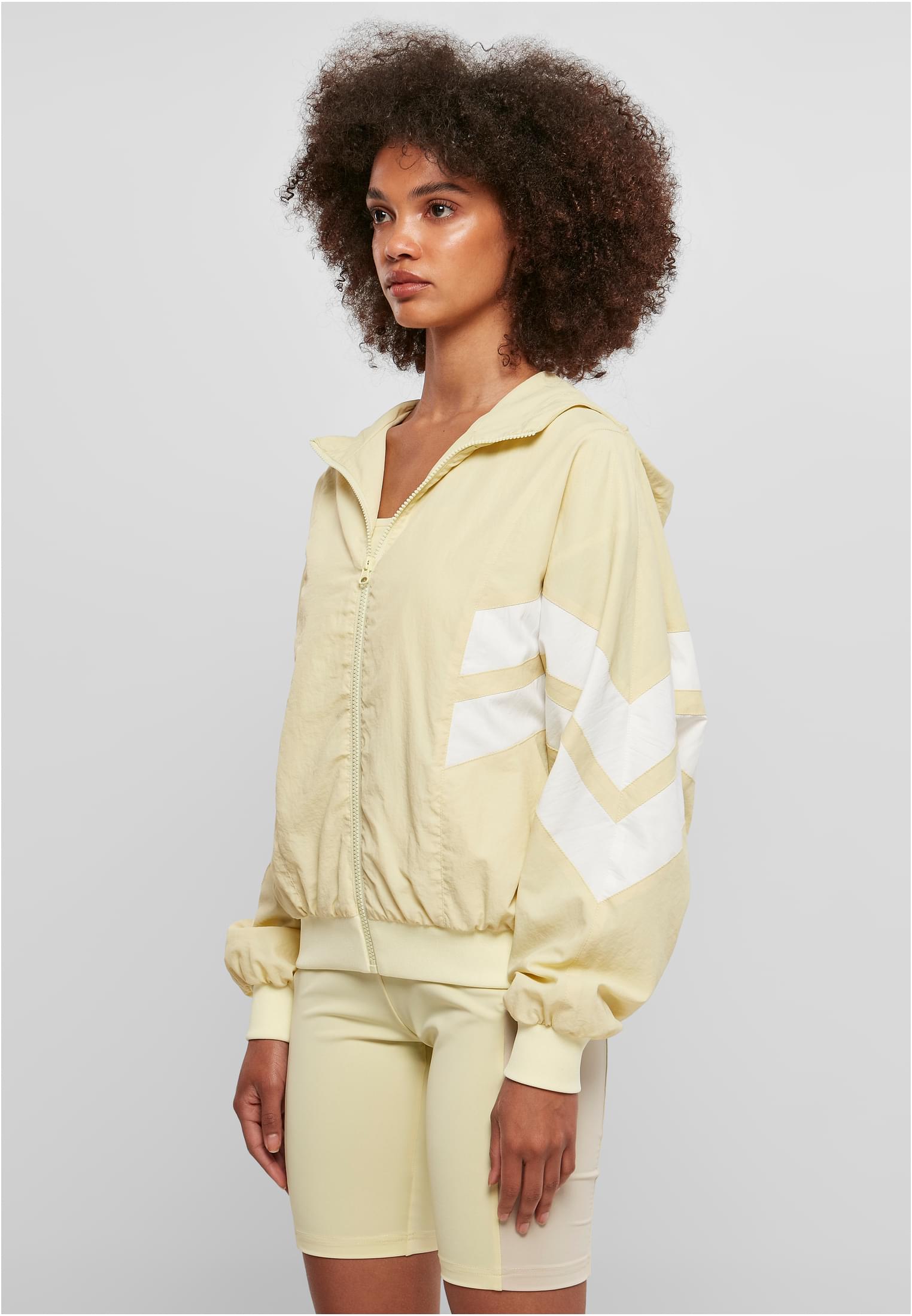 Ladies Crinkle Batwing Jacket softyellow/white 3XL - variant image 1