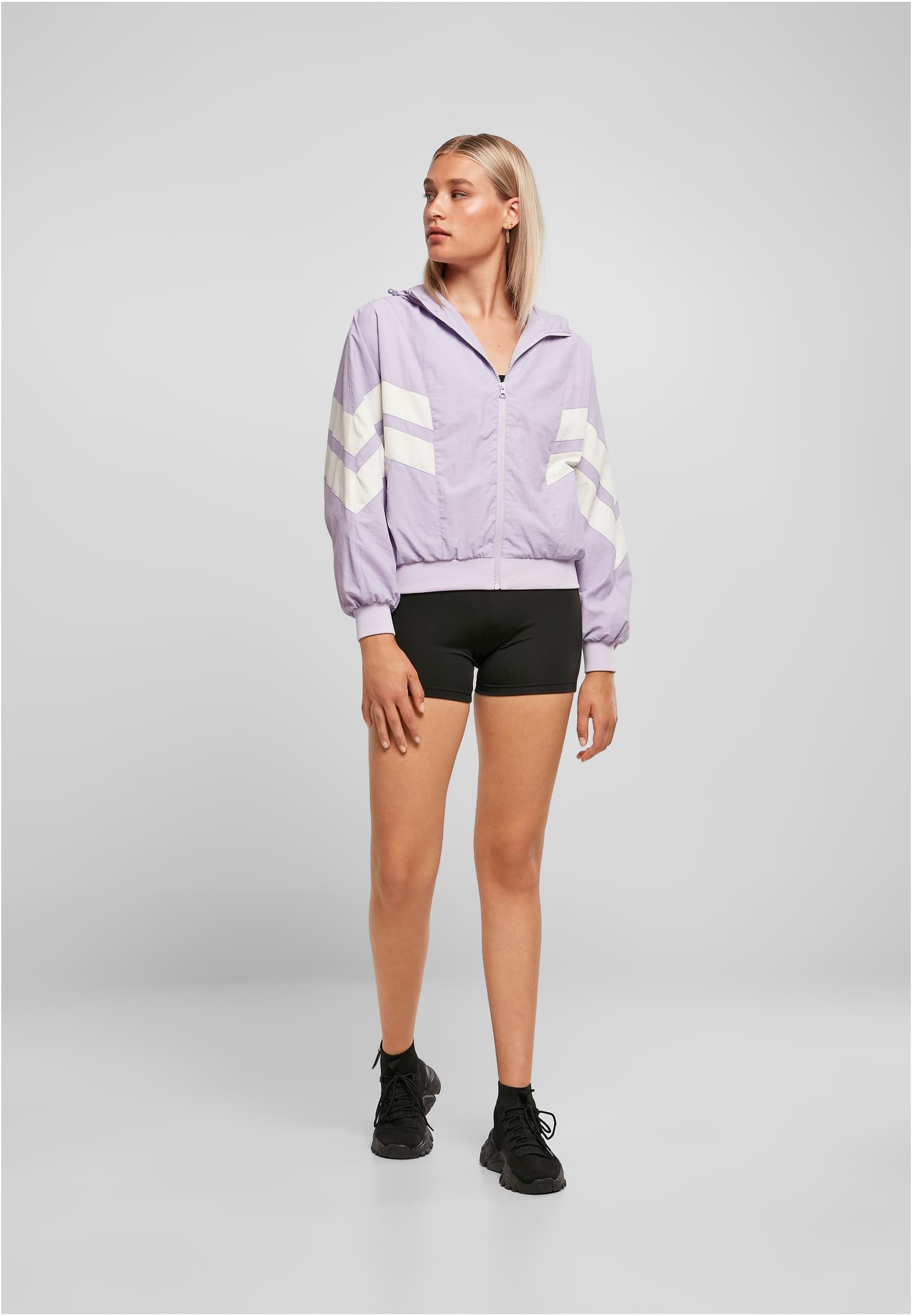 Ladies Crinkle Batwing Jacket lilac/whitesand 3XL - variant image 4