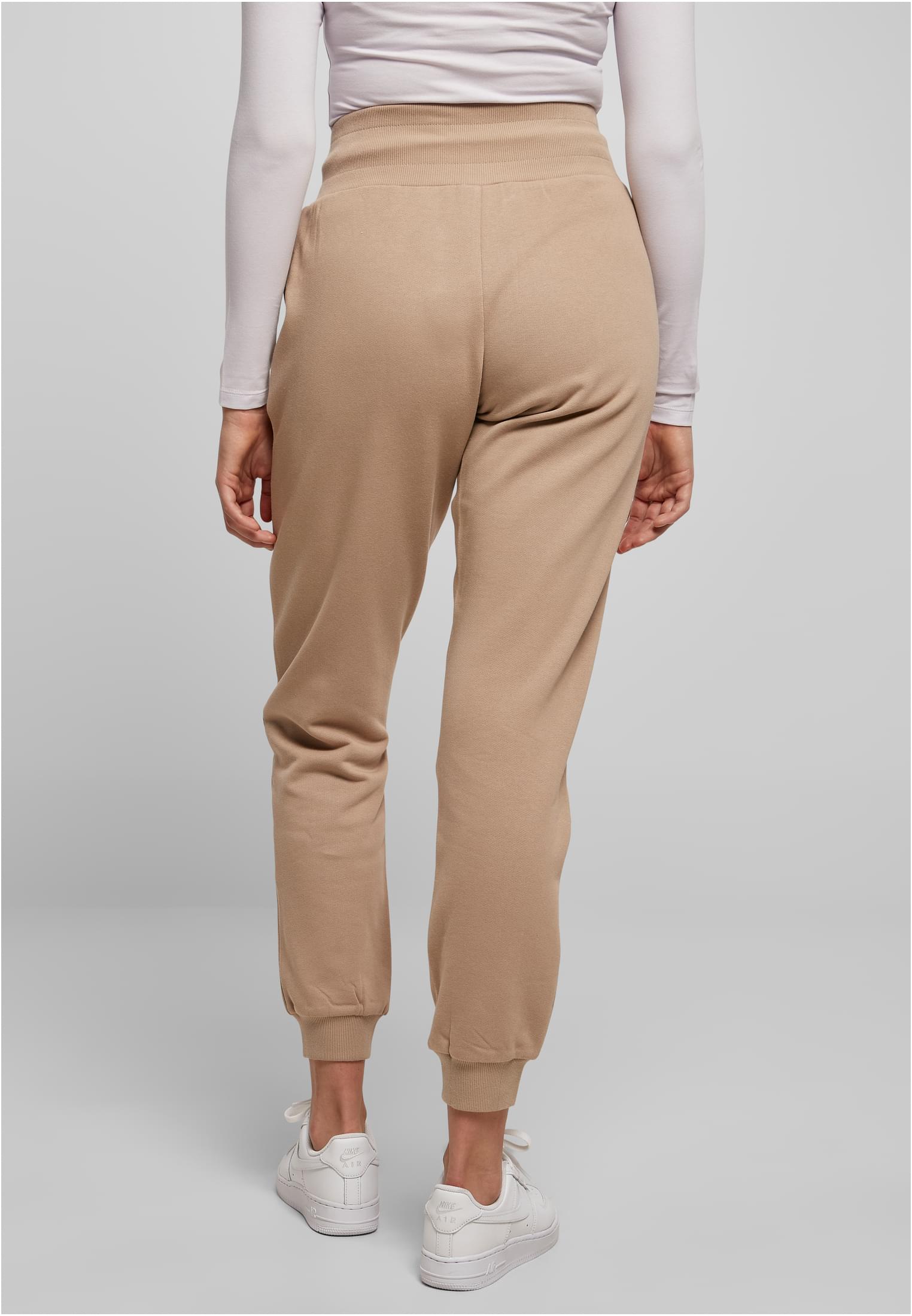 Ladies Organic High Waist Sweat Pants softtaupe 3XL - variant image 2
