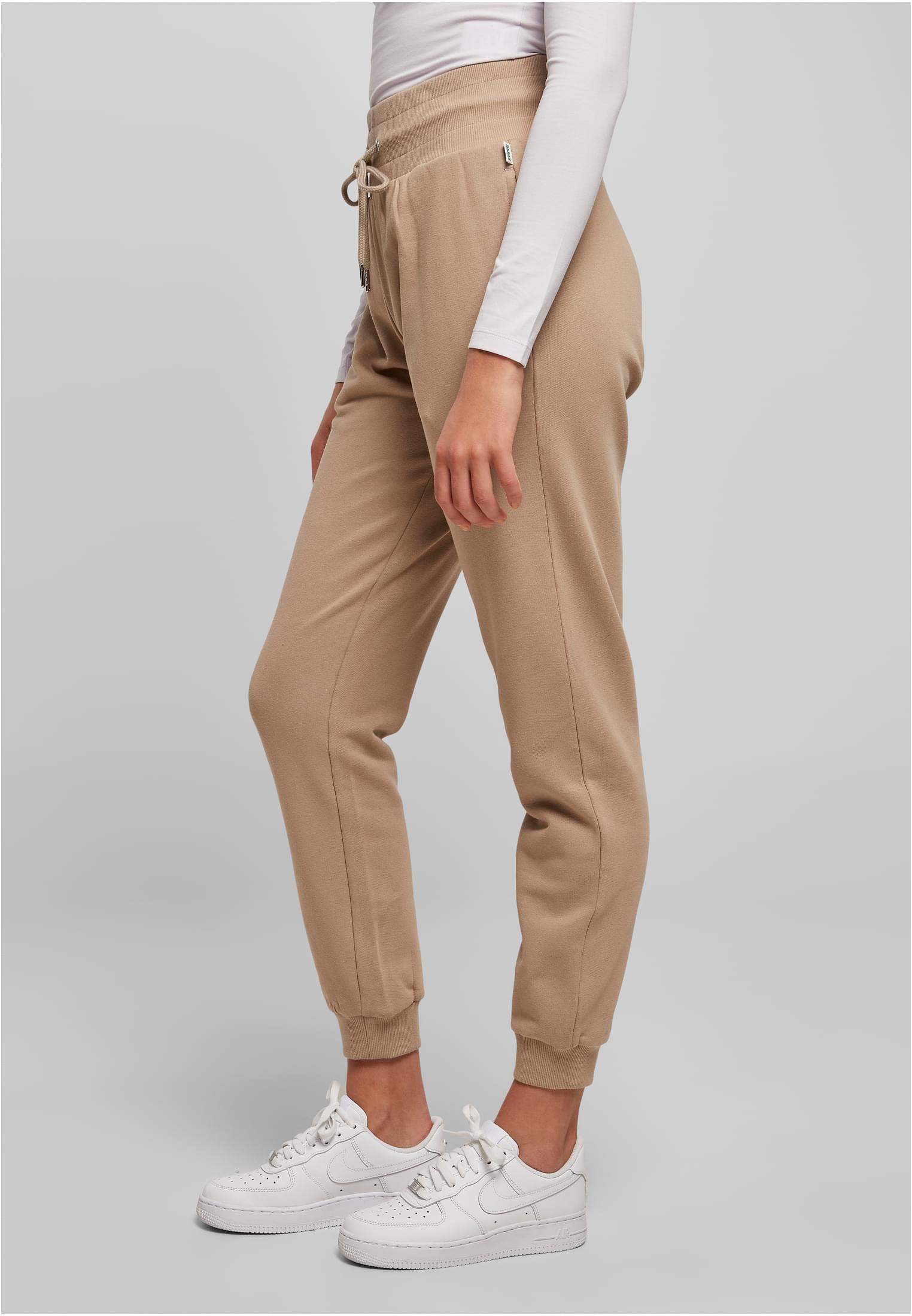 Ladies Organic High Waist Sweat Pants softtaupe 3XL - variant image 1