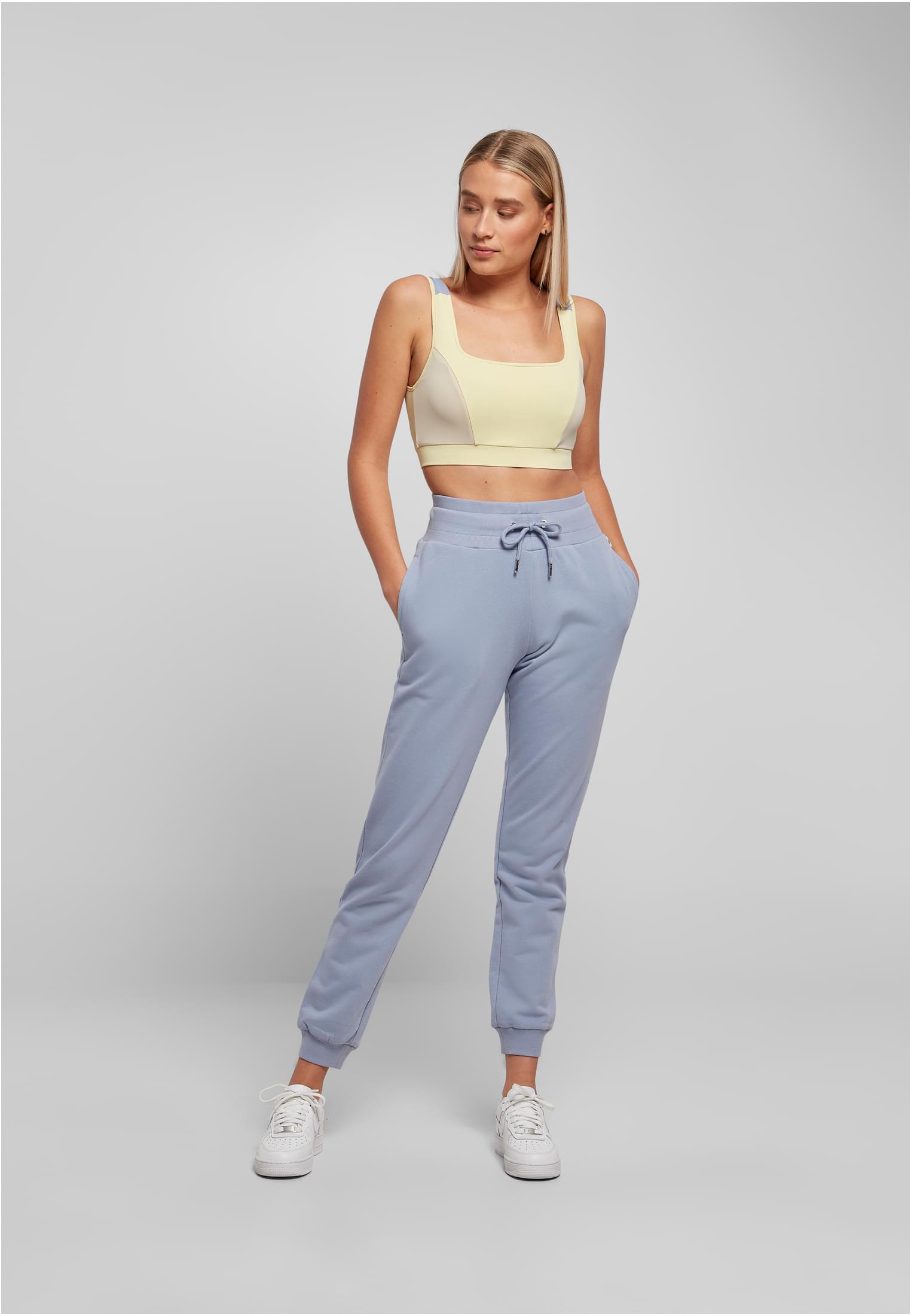 Ladies Organic High Waist Sweat Pants violablue 3XL - variant image 4
