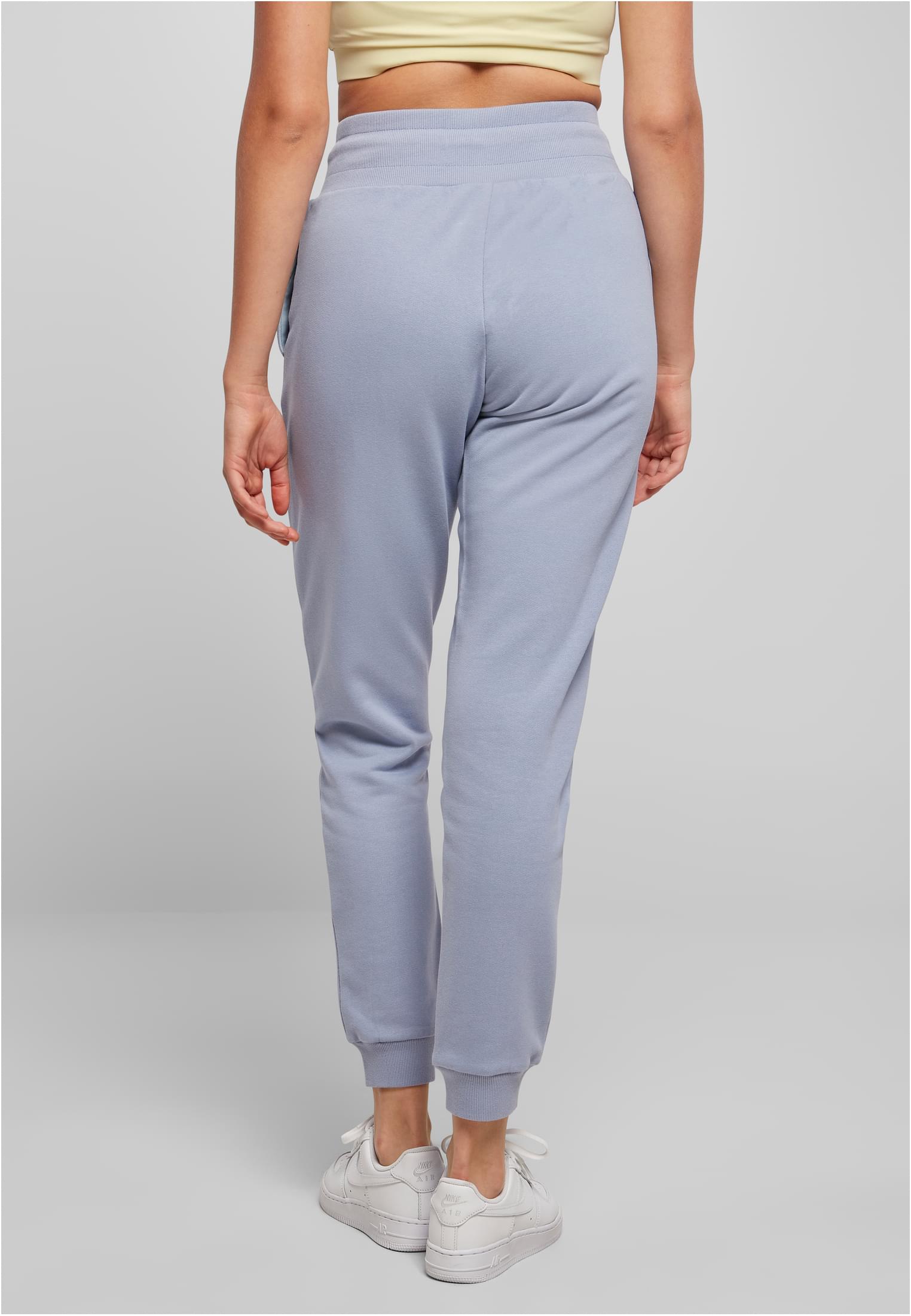 Ladies Organic High Waist Sweat Pants violablue 3XL - variant image 2