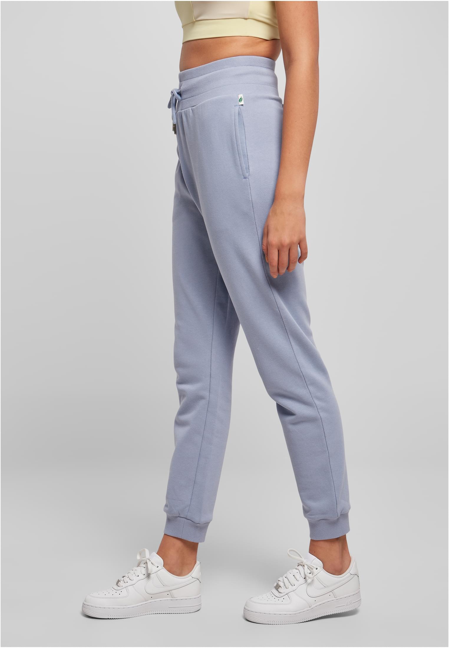 Ladies Organic High Waist Sweat Pants violablue 3XL - variant image 1