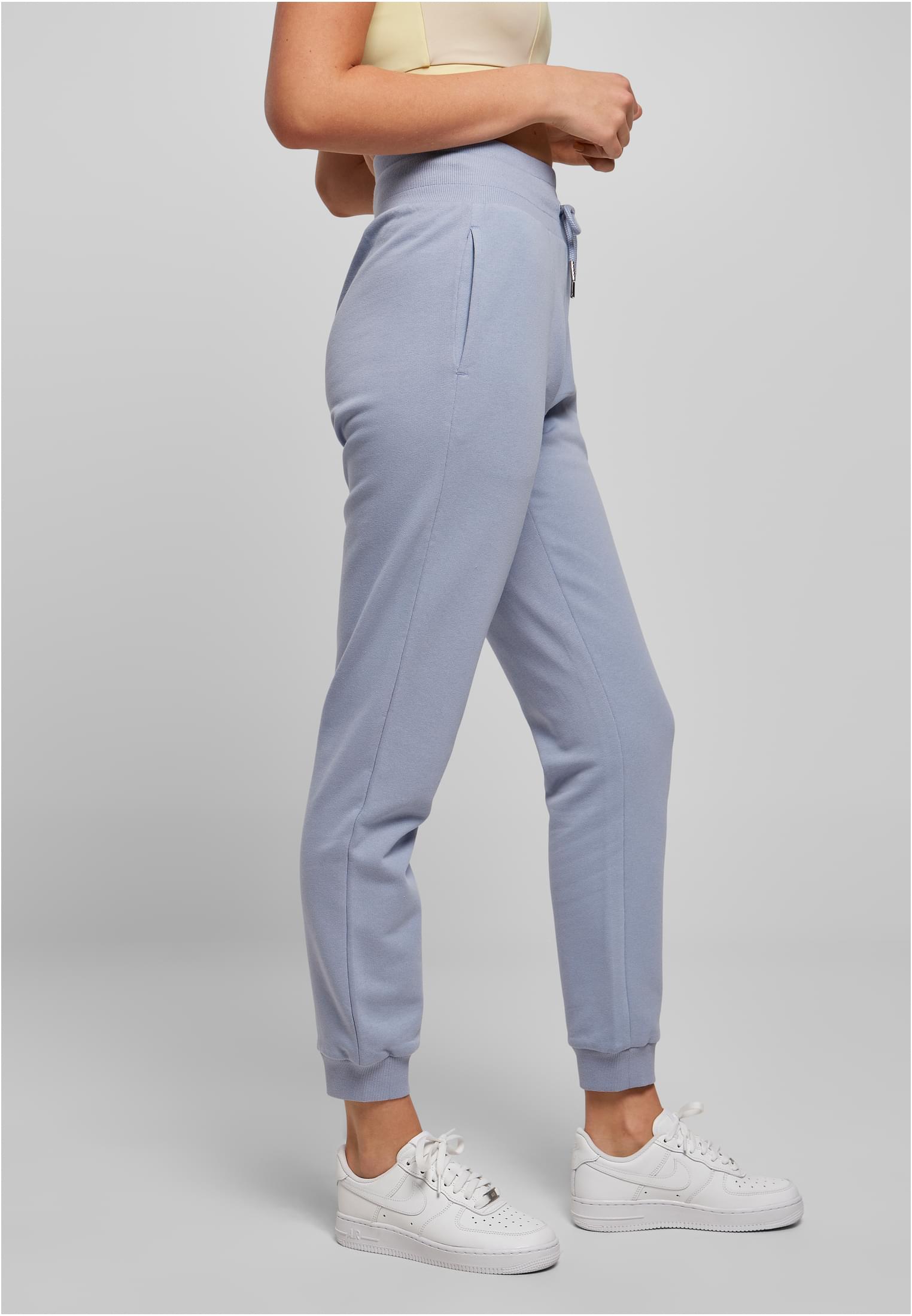 Ladies Organic High Waist Sweat Pants violablue 3XL - variant image 3