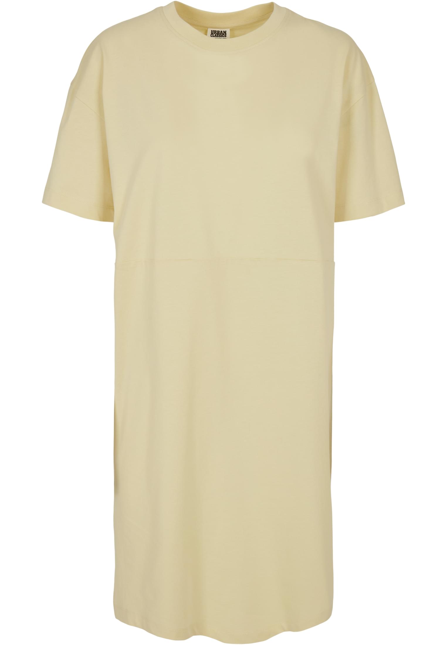 Ladies Organic Oversized Slit Tee Dress softyellow 3XL - variant image 5