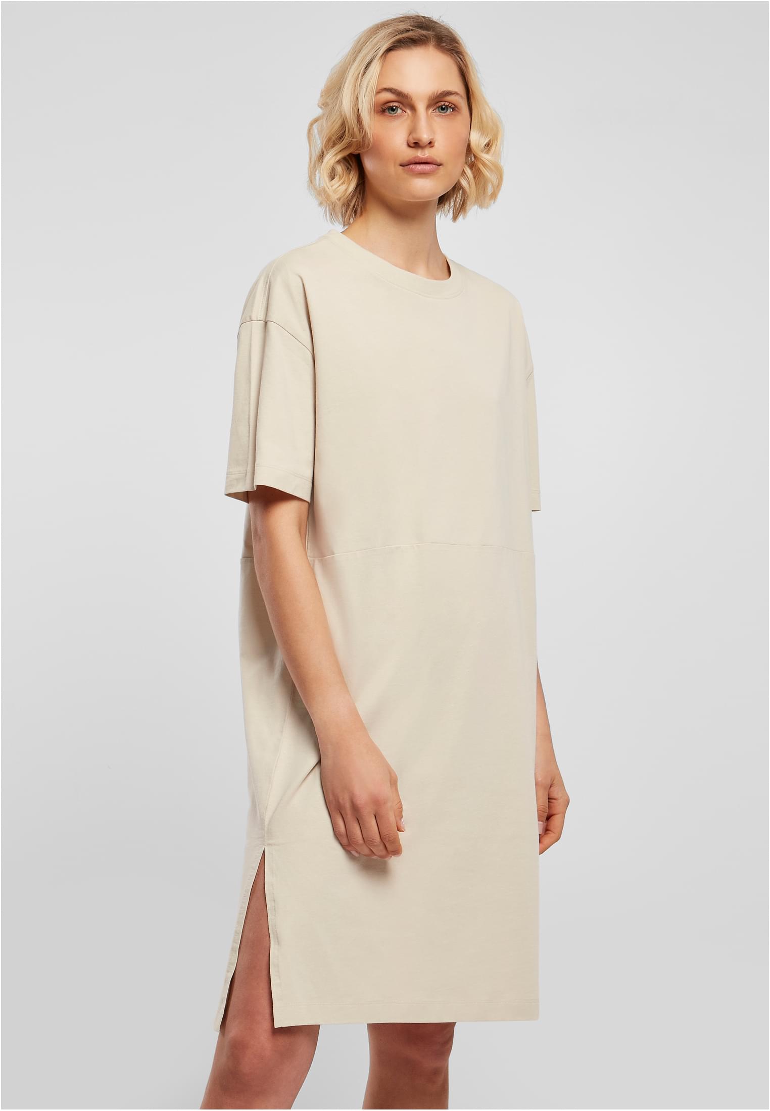 Ladies Organic Oversized Slit Tee Dress softseagrass 3XL - alternate variant 7