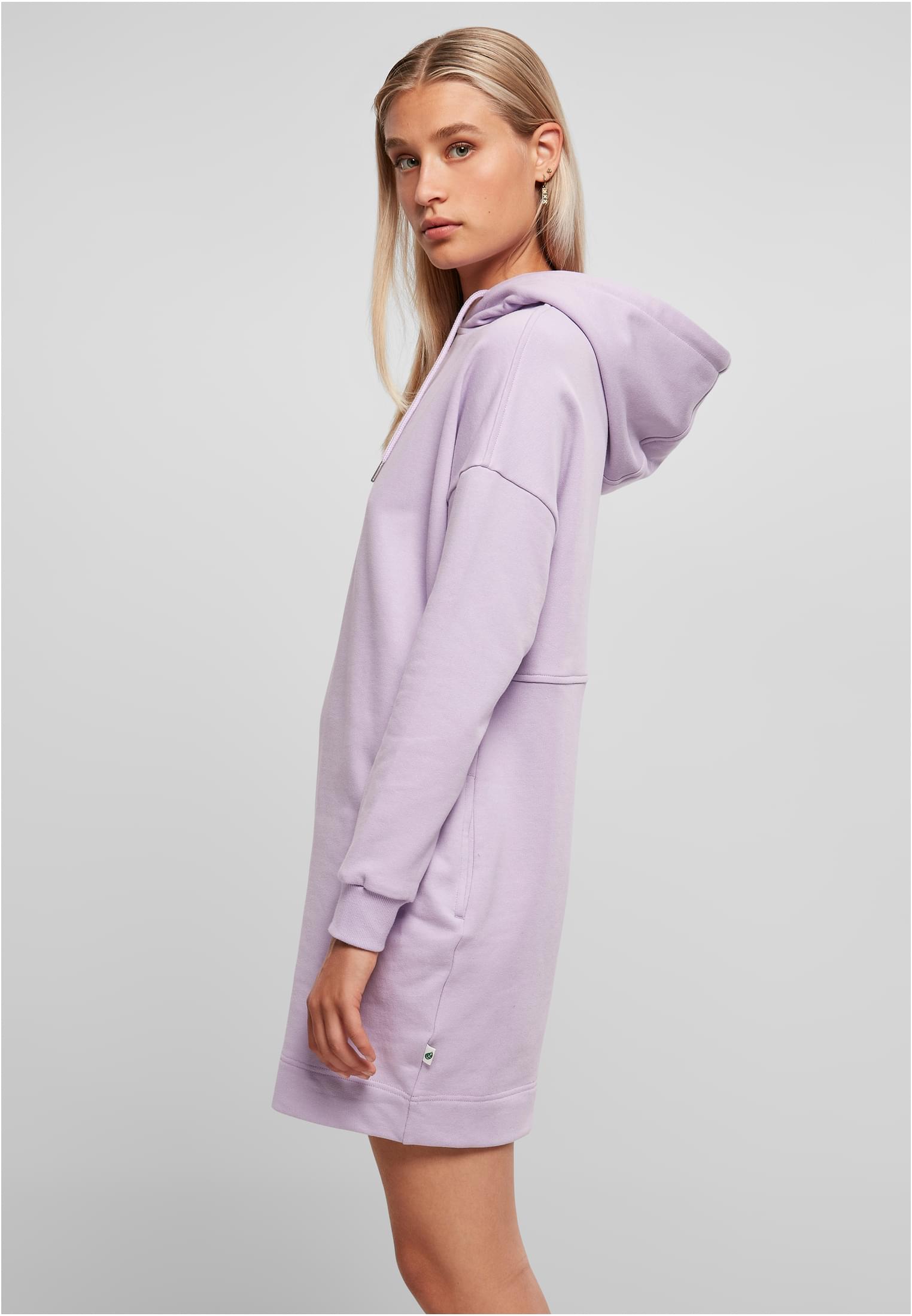 Ladies Organic Oversized Terry Hoody Dress lilac 3XL - variant image 1