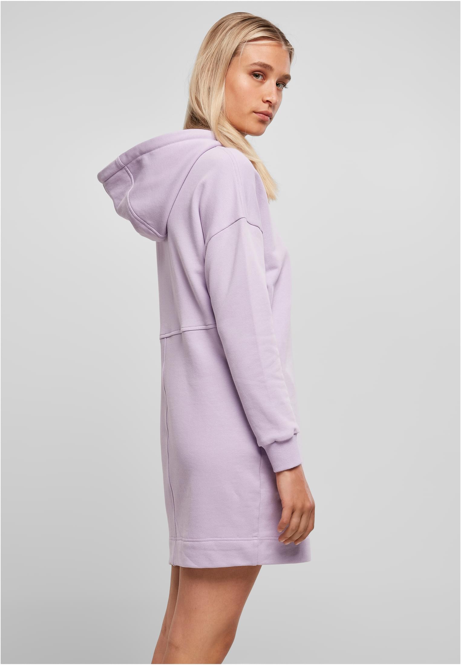 Ladies Organic Oversized Terry Hoody Dress lilac 3XL - variant image 3