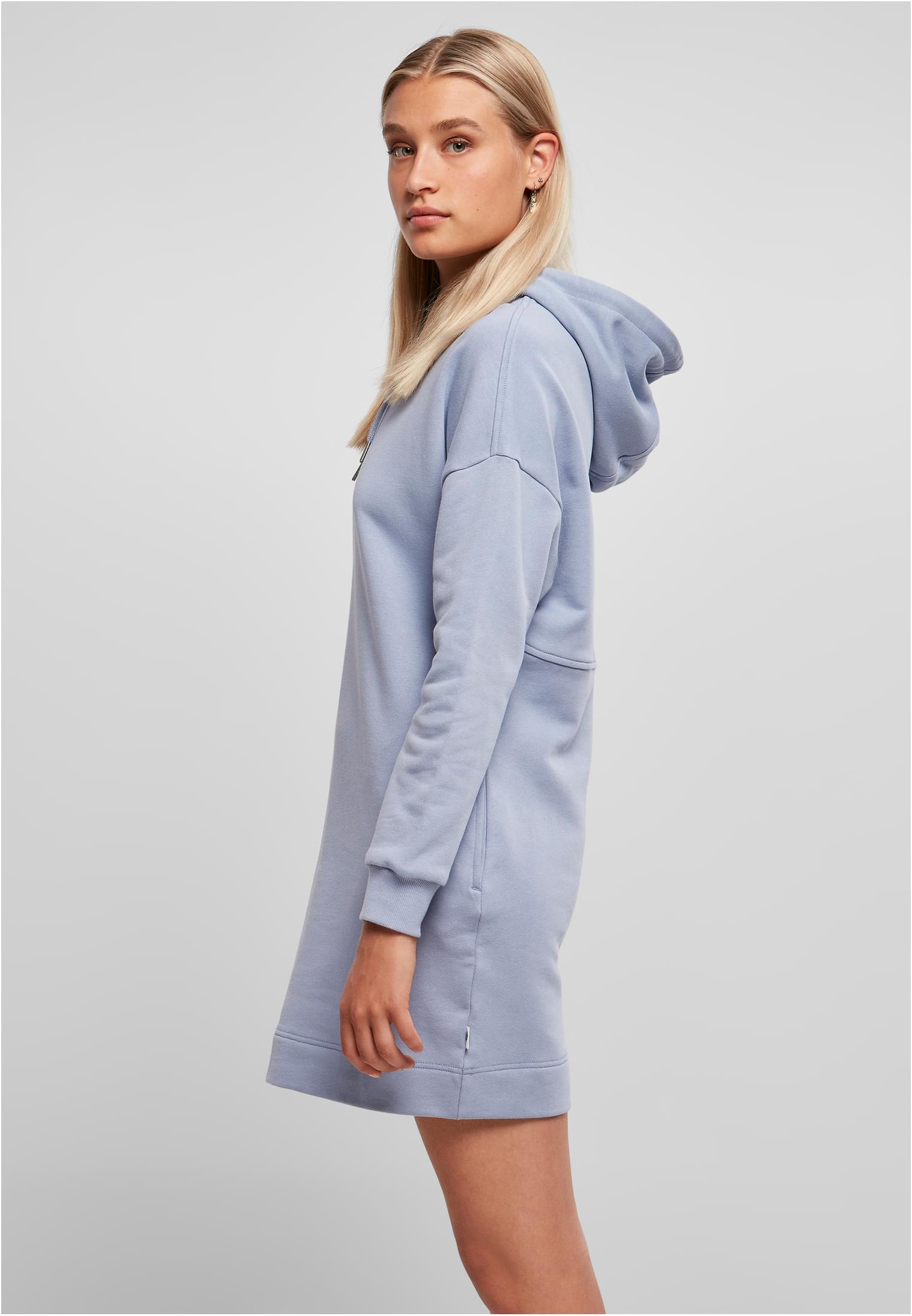 Ladies Organic Oversized Terry Hoody Dress violablue 3XL - variant image 1
