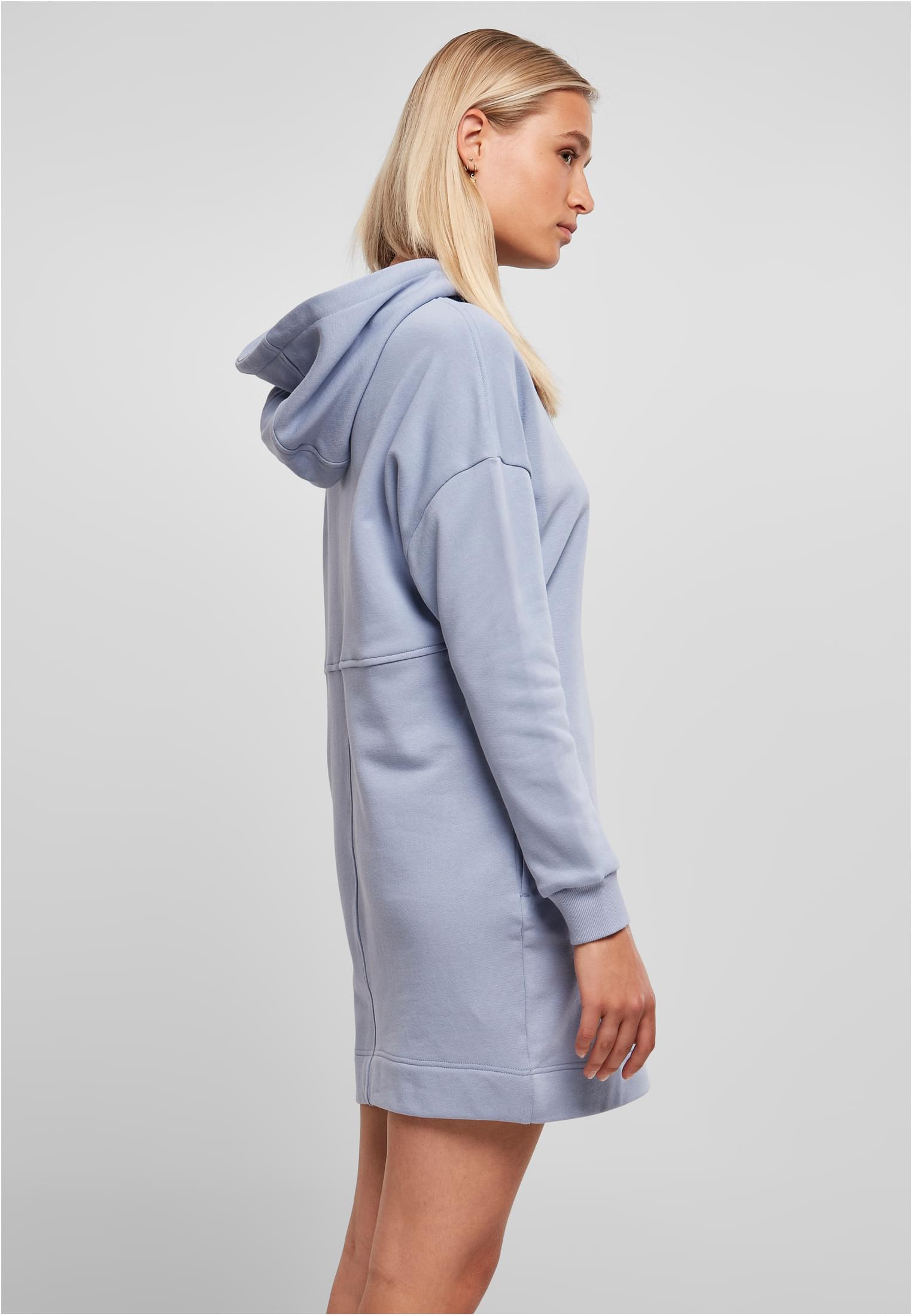Ladies Organic Oversized Terry Hoody Dress violablue 3XL - variant image 3
