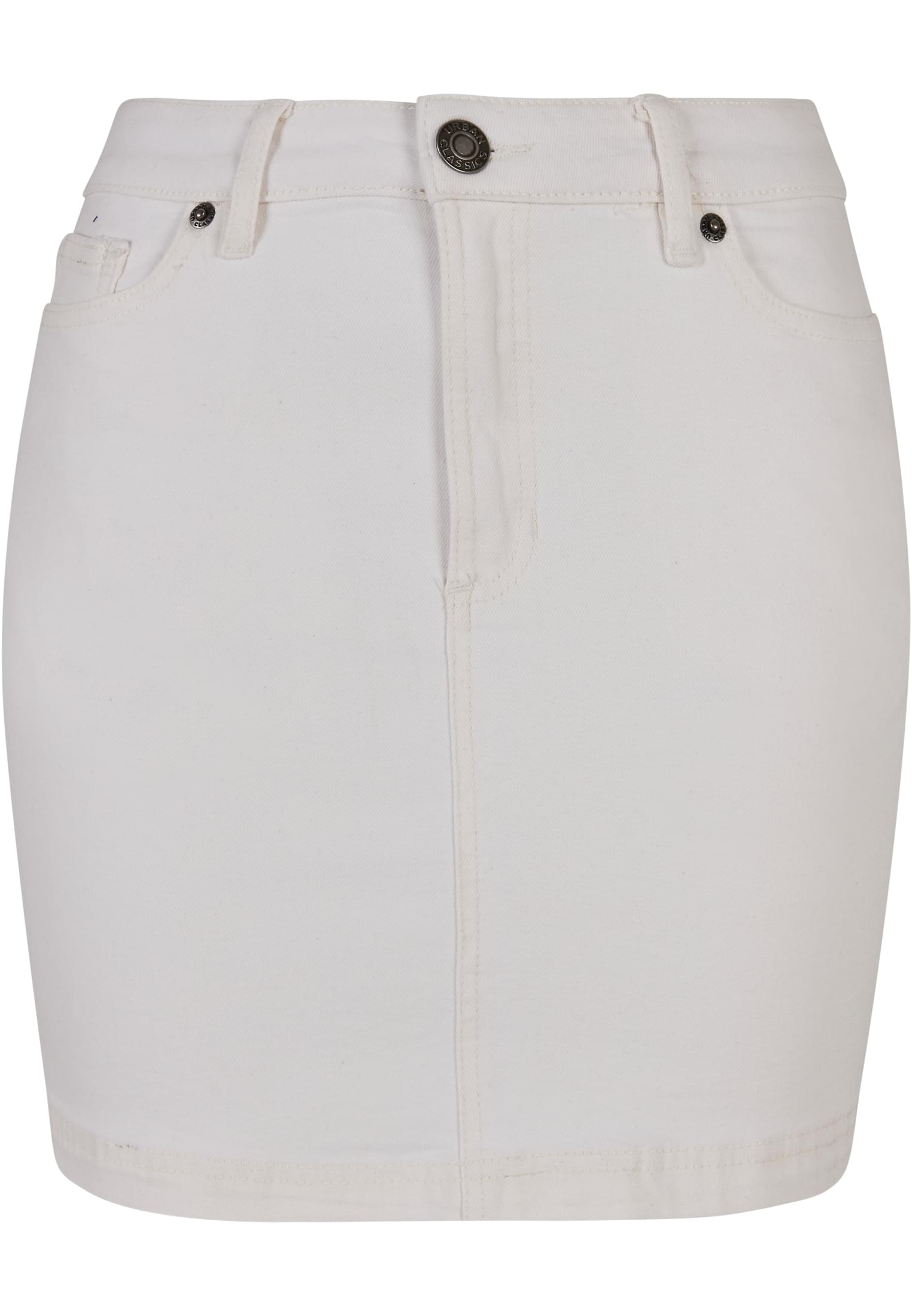 Ladies Organic Stretch Denim Mini Skirt offwhite raw 26 - variant image 5