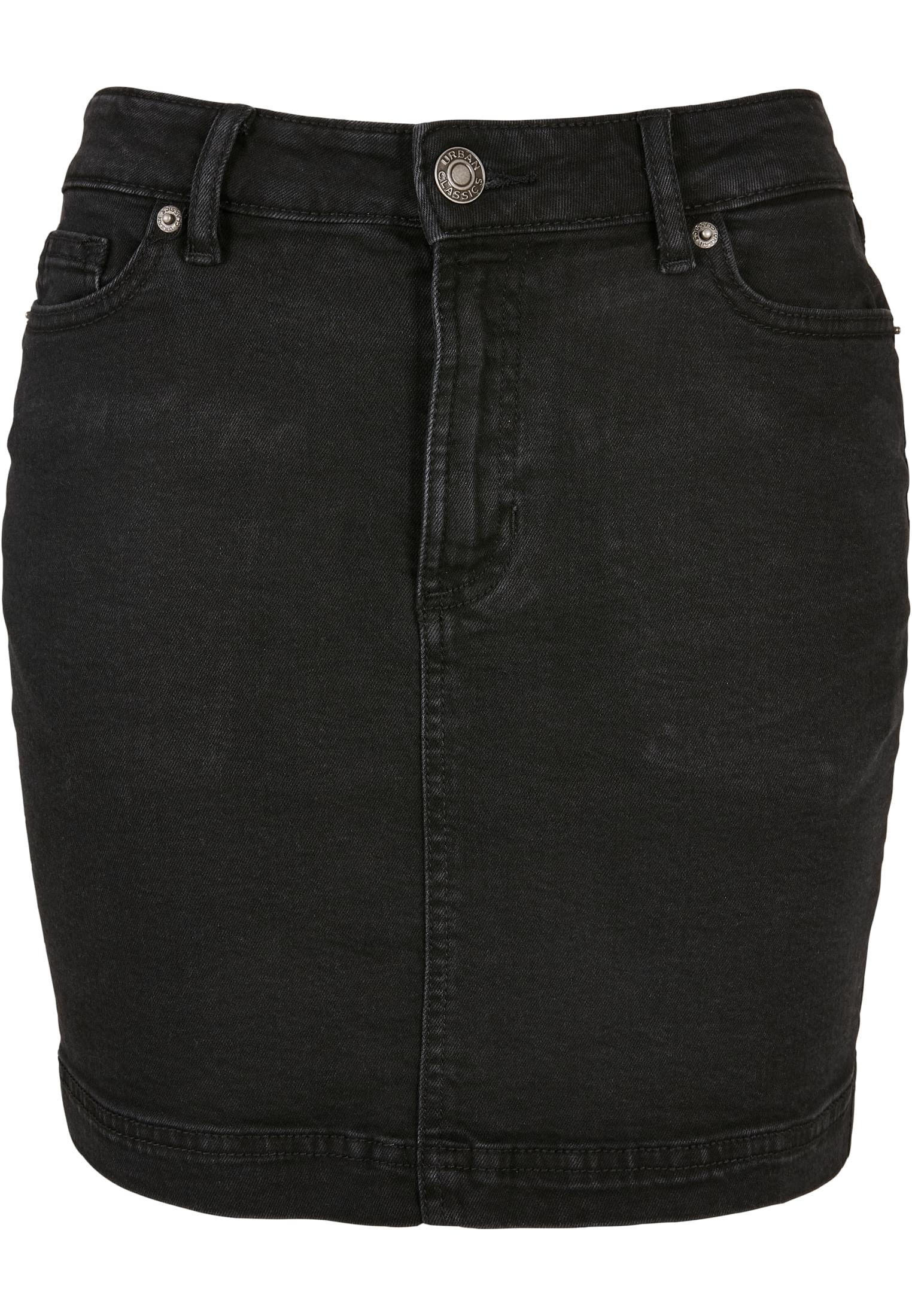 Ladies Organic Stretch Denim Mini Skirt black washed 26 - variant image 5