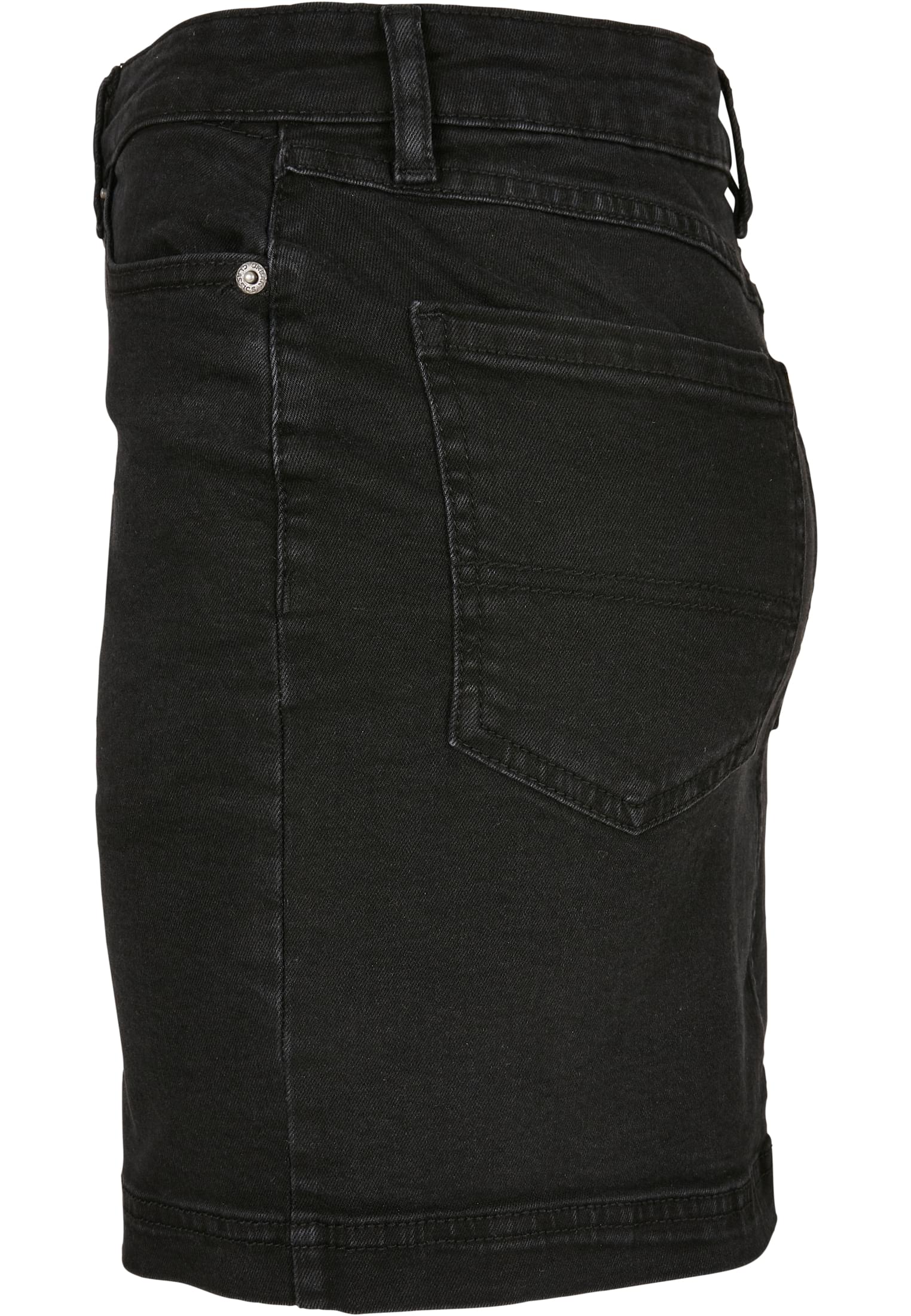 Ladies Organic Stretch Denim Mini Skirt black washed 26 - variant image 6