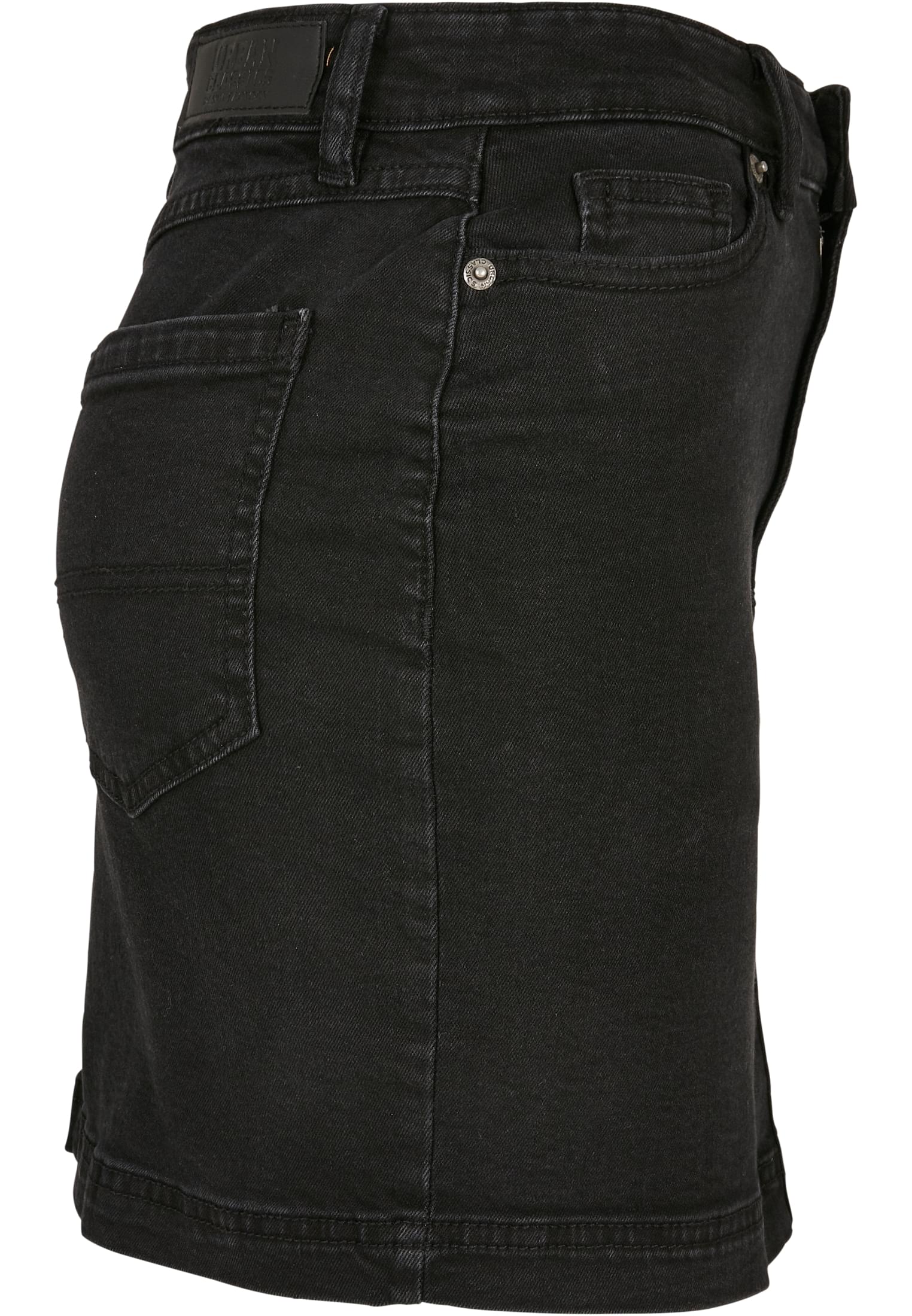 Ladies Organic Stretch Denim Mini Skirt black washed 26 - variant image 8