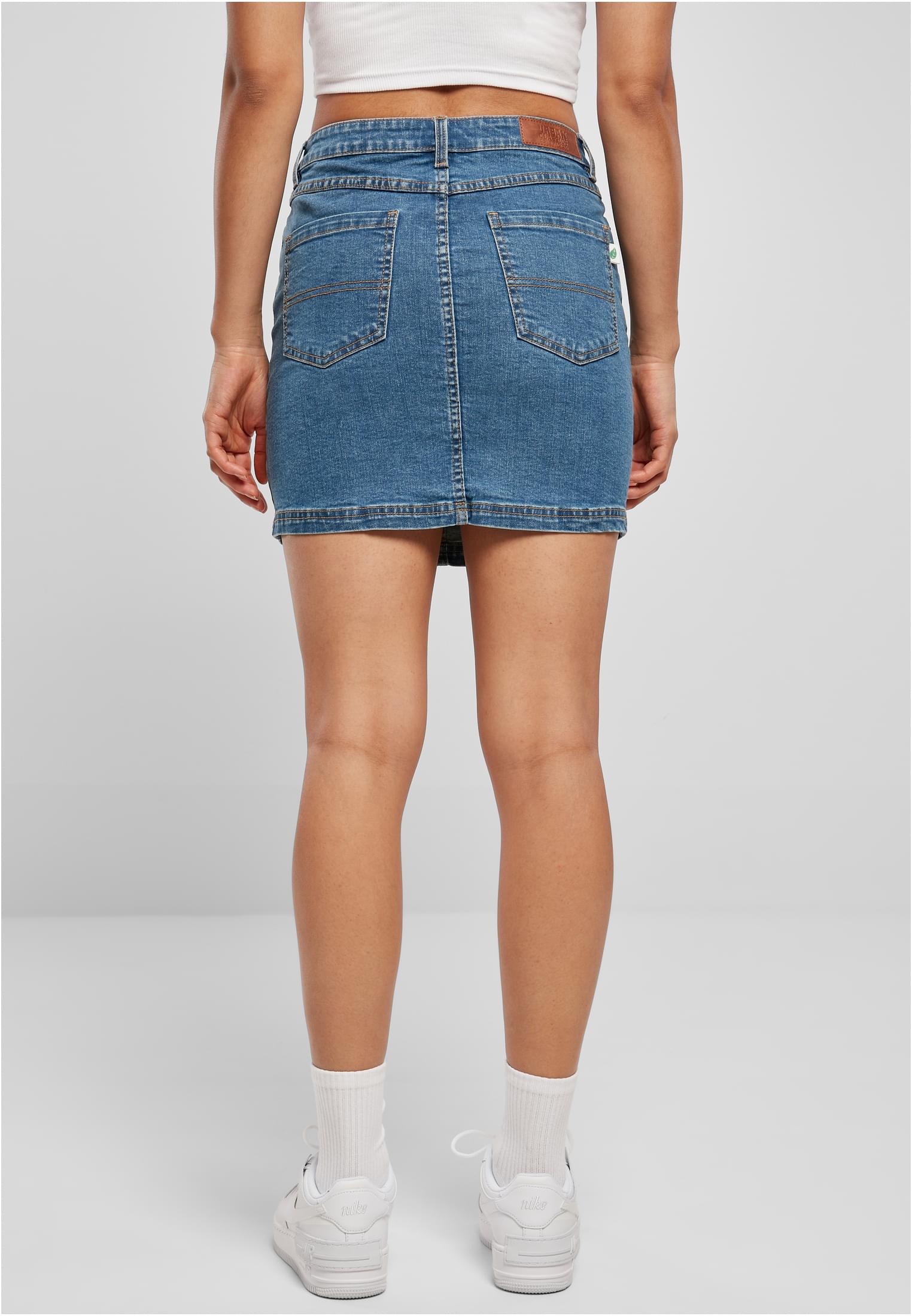 Ladies Organic Stretch Denim Mini Skirt clearblue washed 26 - variant image 2