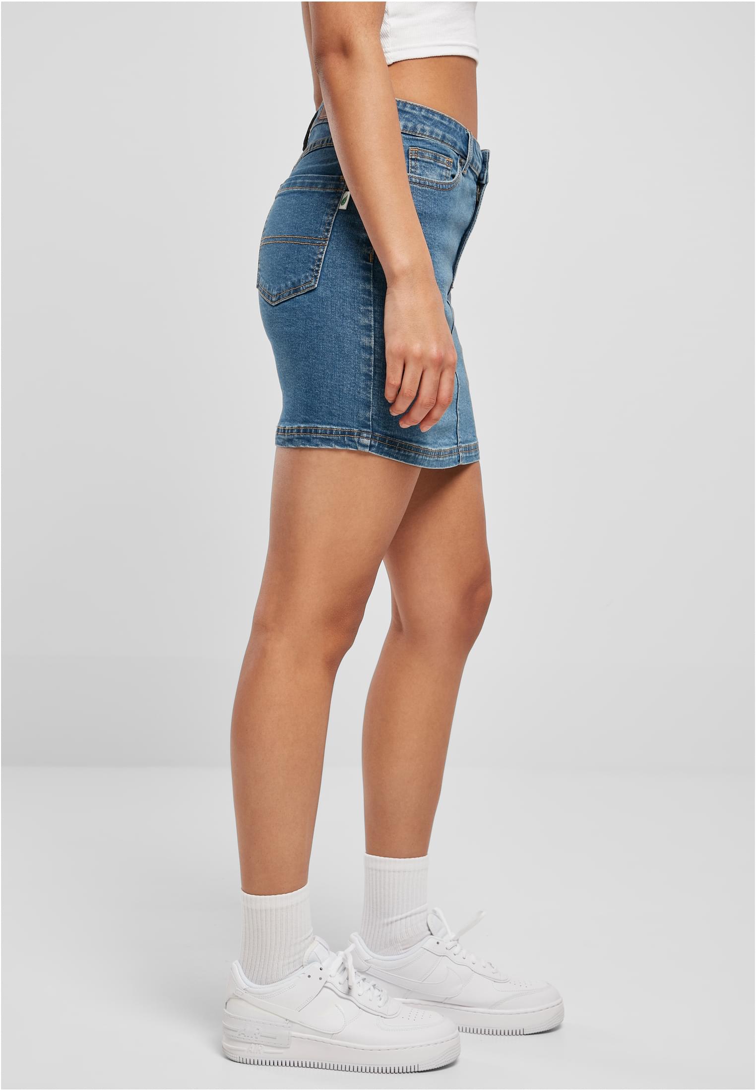 Ladies Organic Stretch Denim Mini Skirt clearblue washed 26 - variant image 3