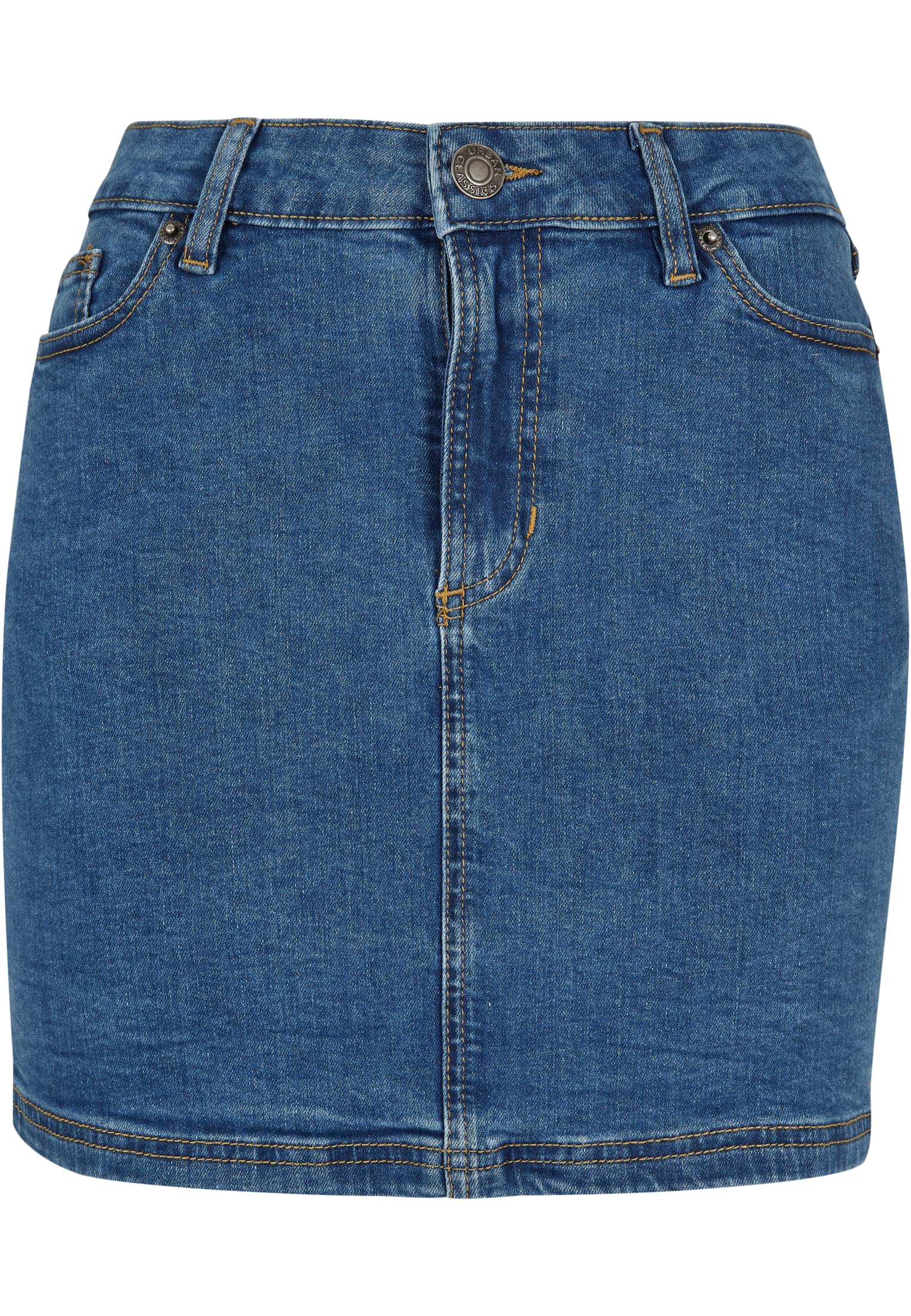 Ladies Organic Stretch Denim Mini Skirt clearblue washed 26 - variant image 5
