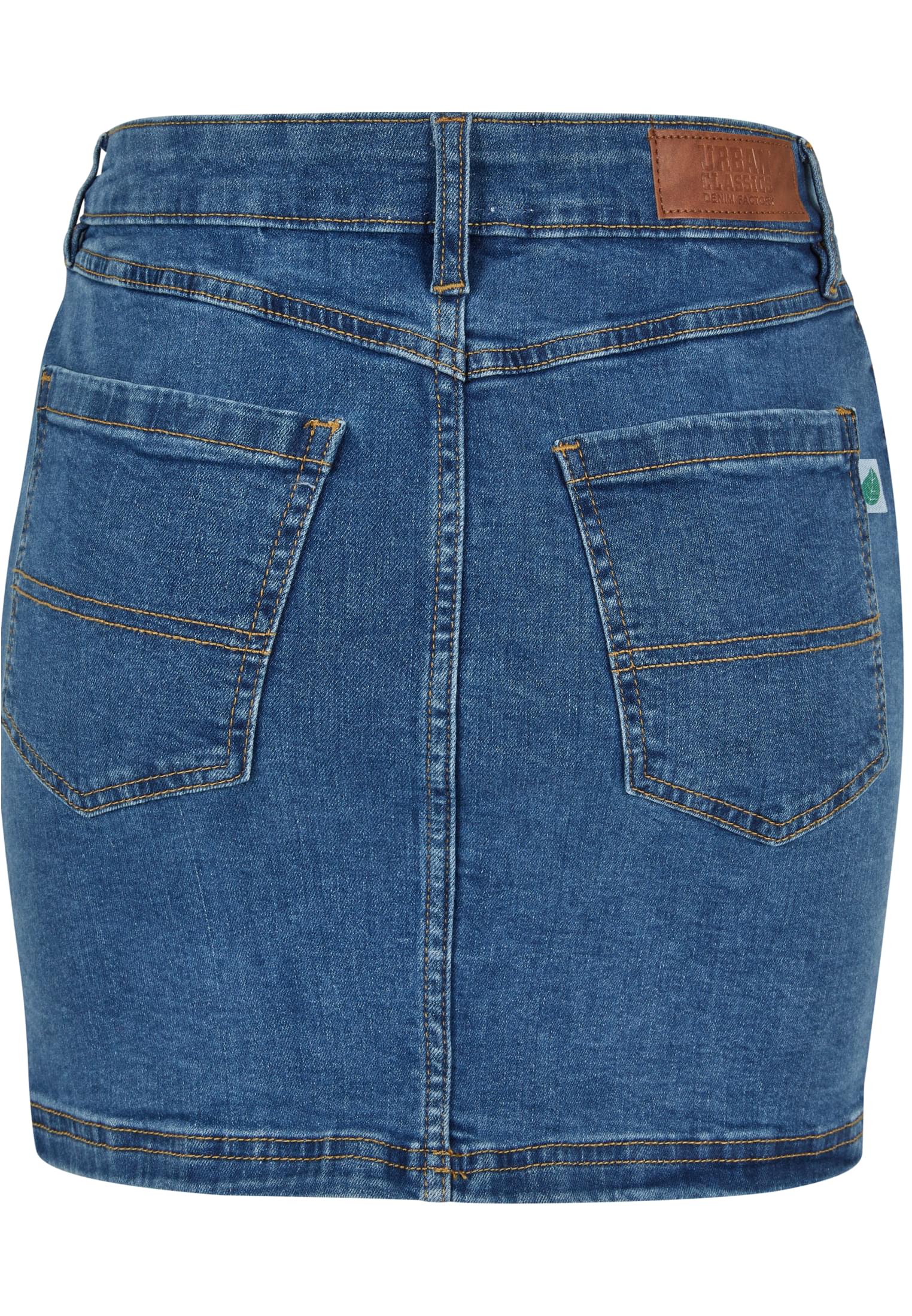 Ladies Organic Stretch Denim Mini Skirt clearblue washed 26 - variant image 7