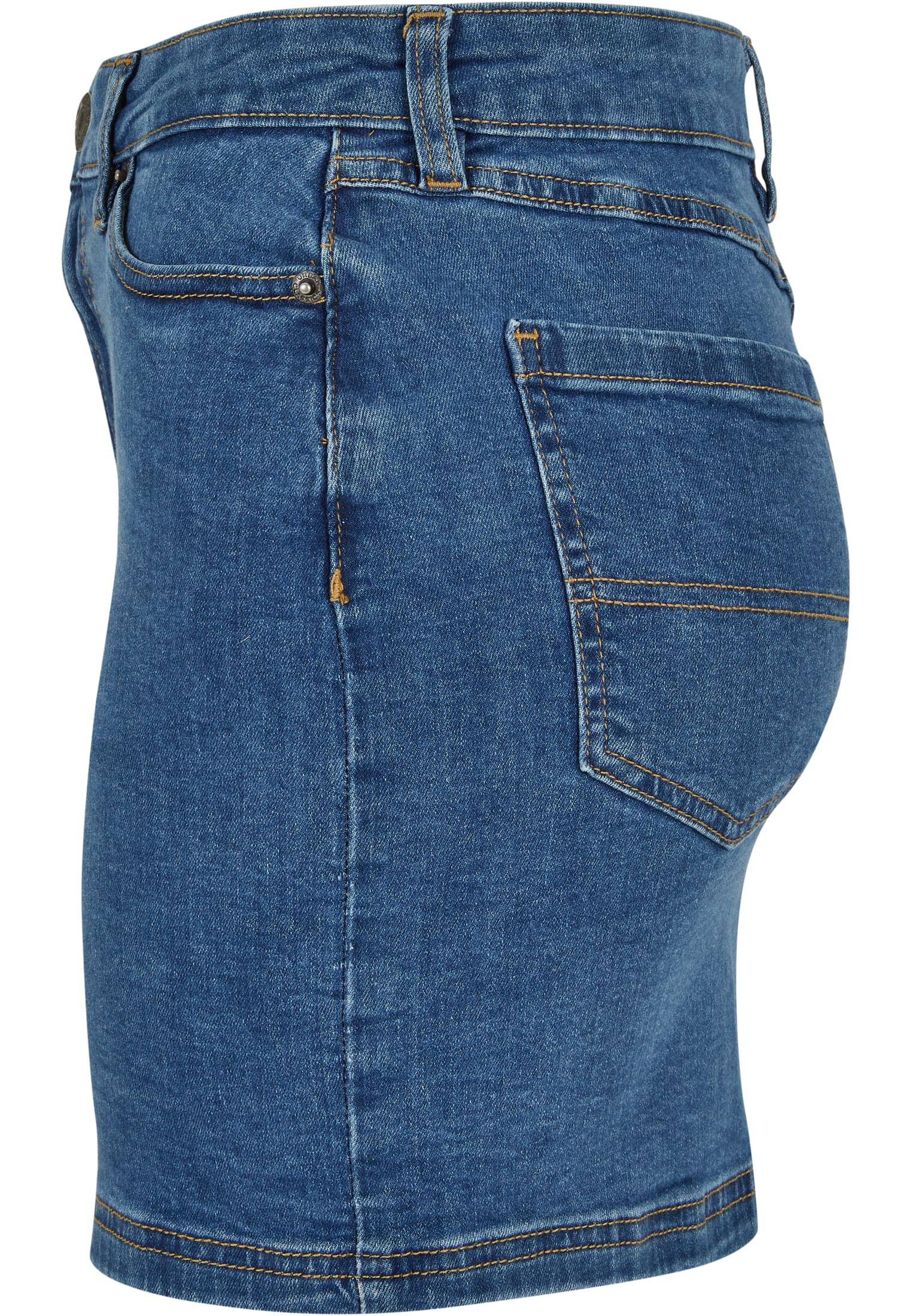 Ladies Organic Stretch Denim Mini Skirt clearblue washed 26 - variant image 6