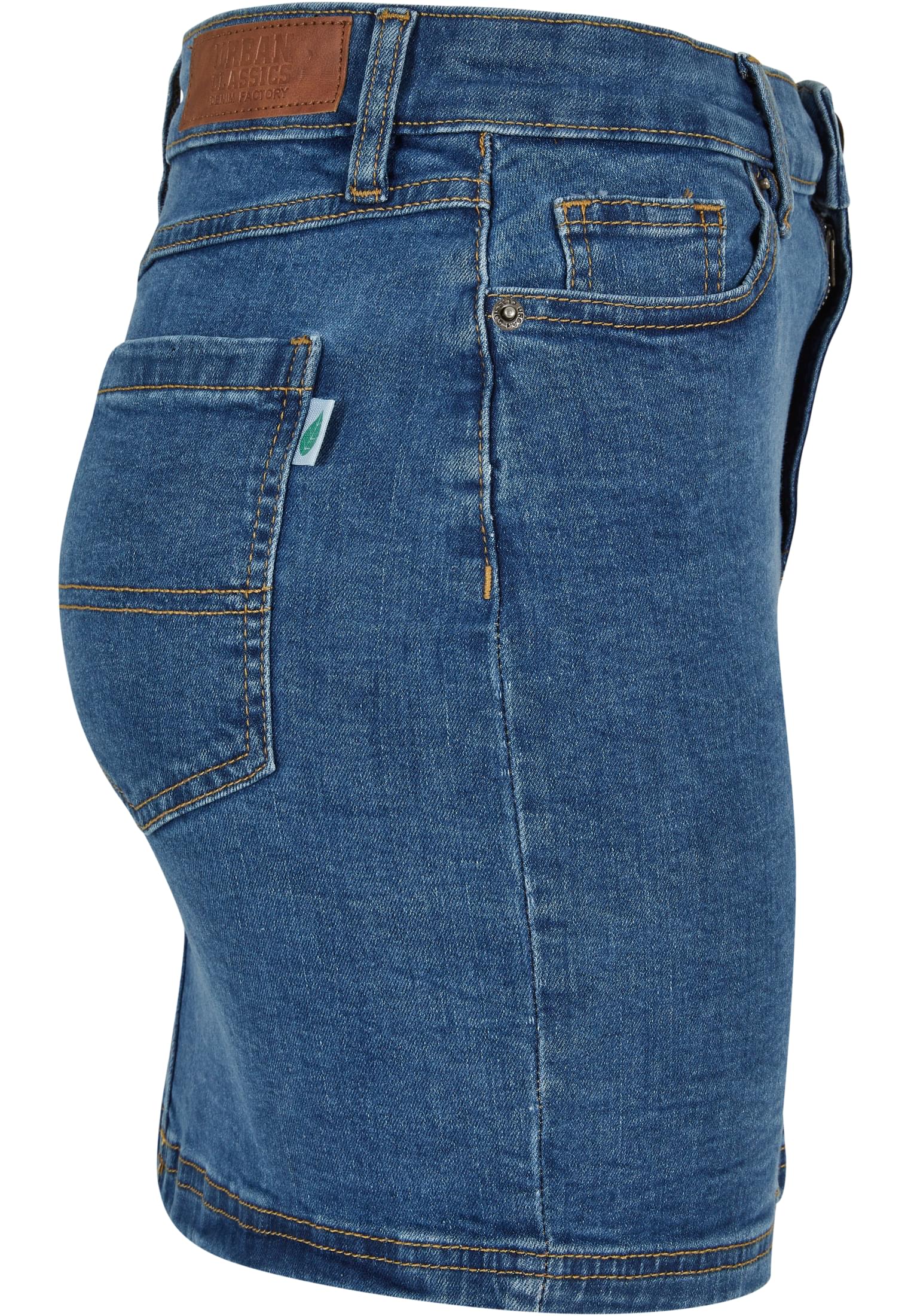 Ladies Organic Stretch Denim Mini Skirt clearblue washed 26 - variant image 8