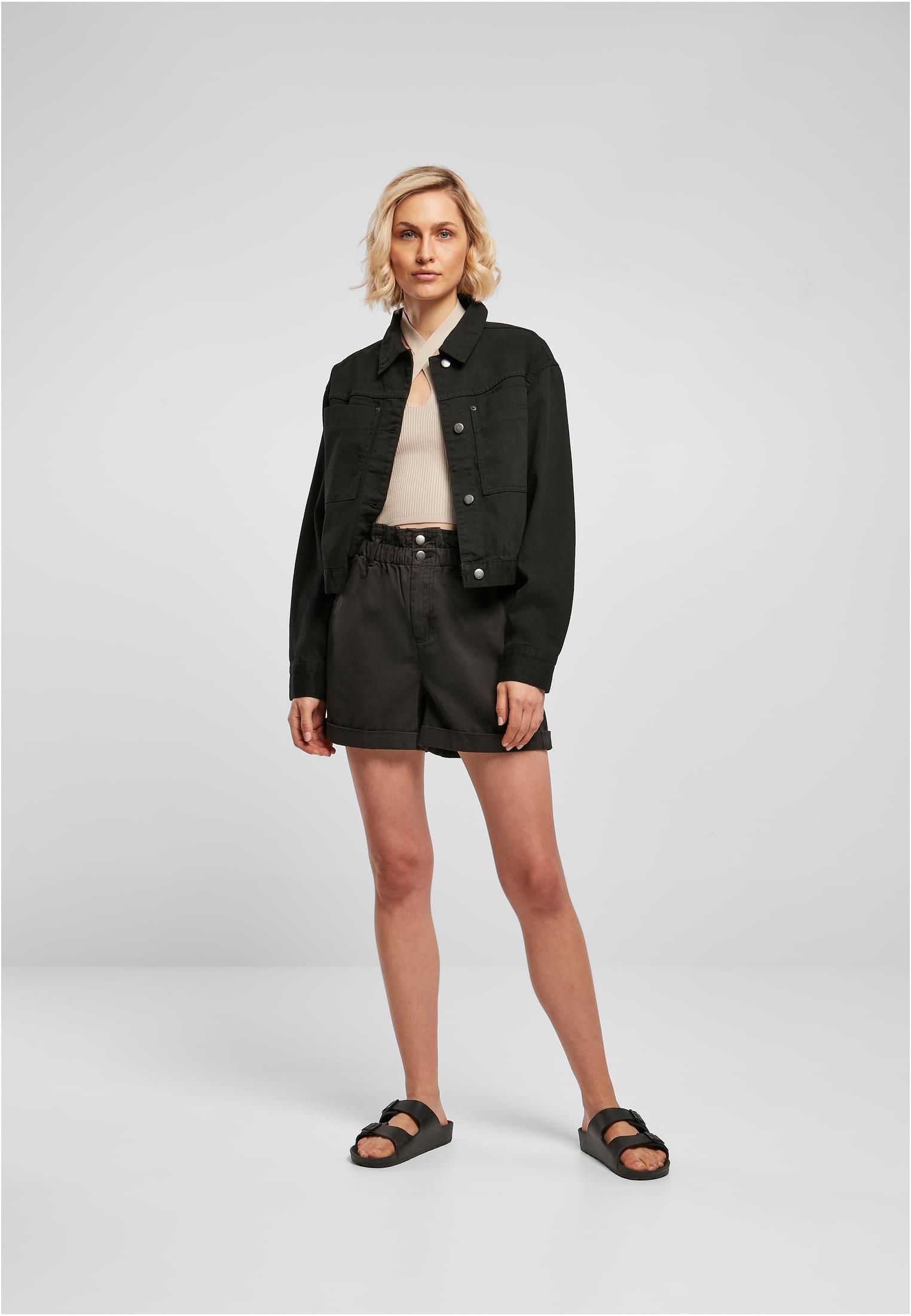 Frauen Kurz Boxy Arbeiterjacke schwarz 3XL
 - variant image 4