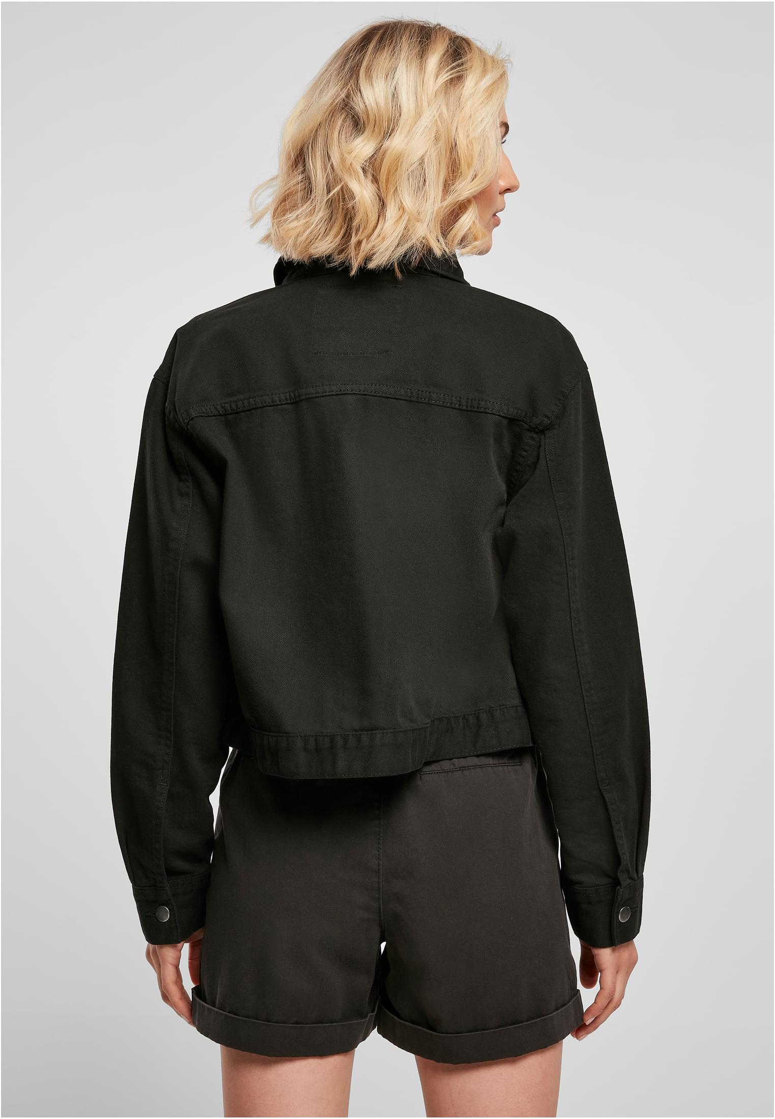 Frauen Kurz Boxy Arbeiterjacke schwarz 3XL
 - variant image 2
