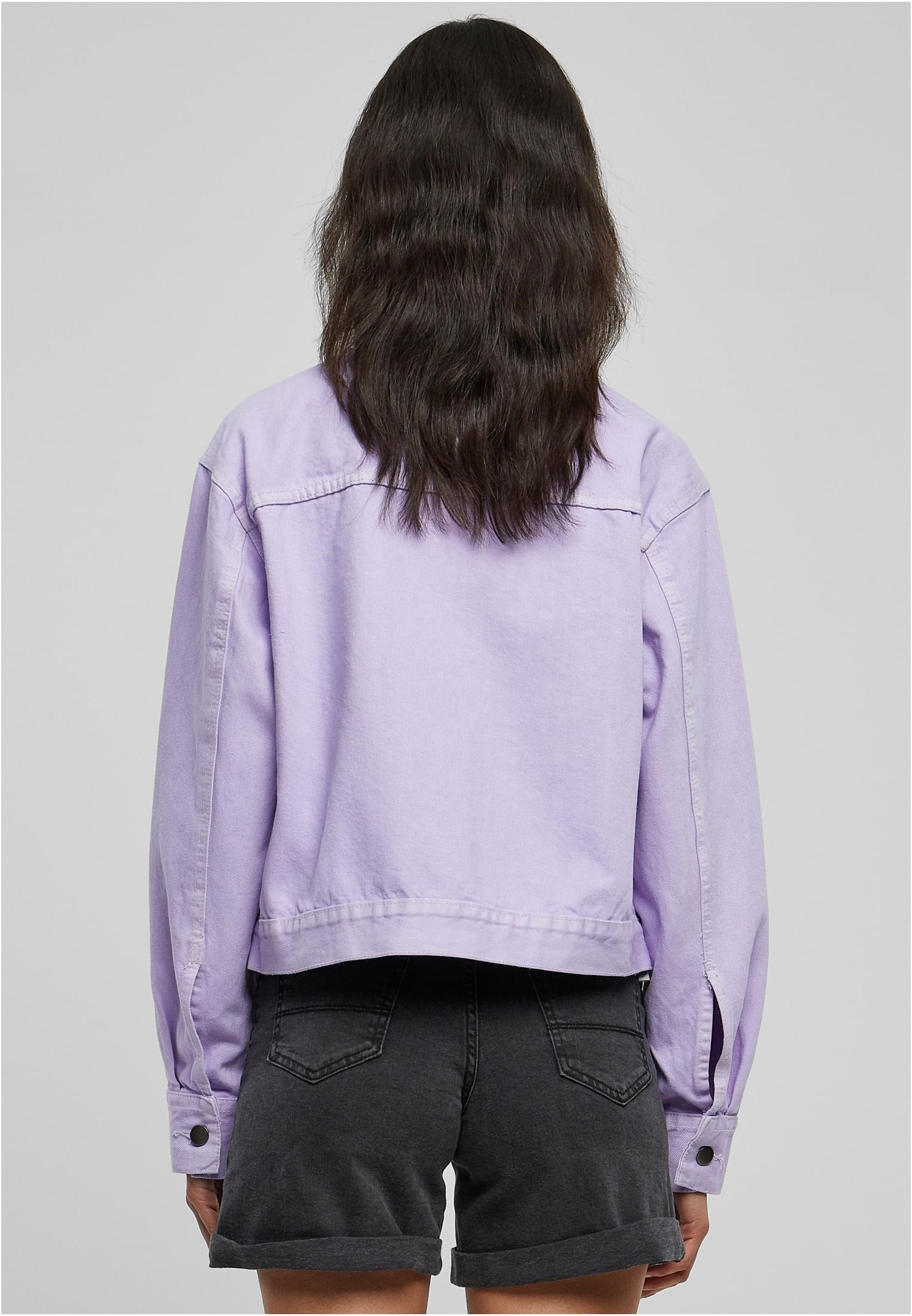 Ladies Short Boxy Worker Jacket lilac 3XL - variant image 2