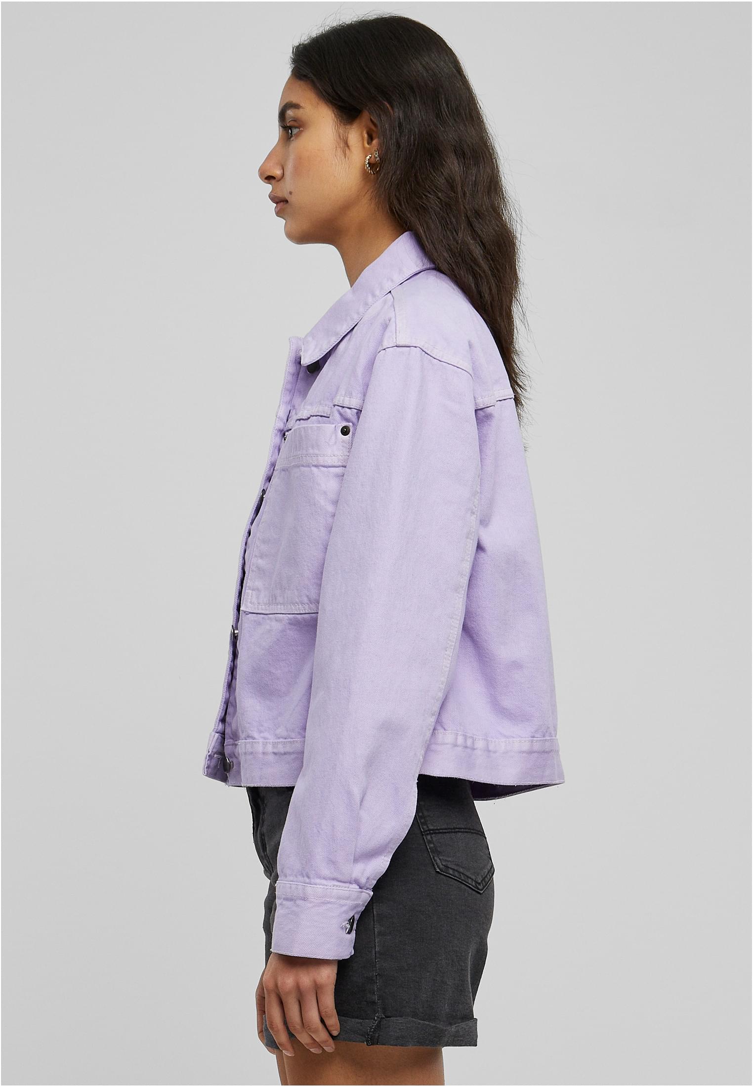 Ladies Short Boxy Worker Jacket lilac 3XL - variant image 1