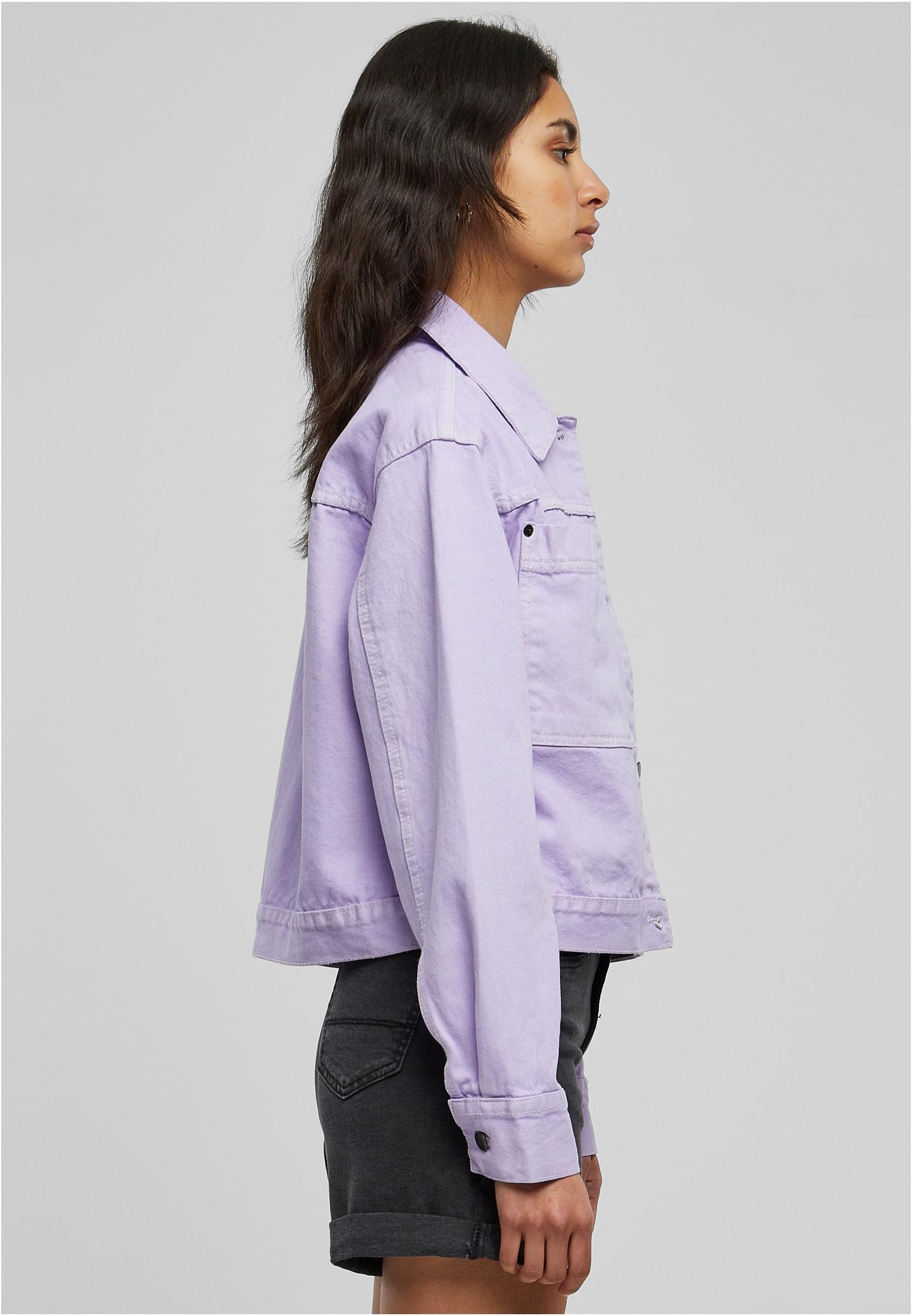 Ladies Short Boxy Worker Jacket lilac 3XL - variant image 3