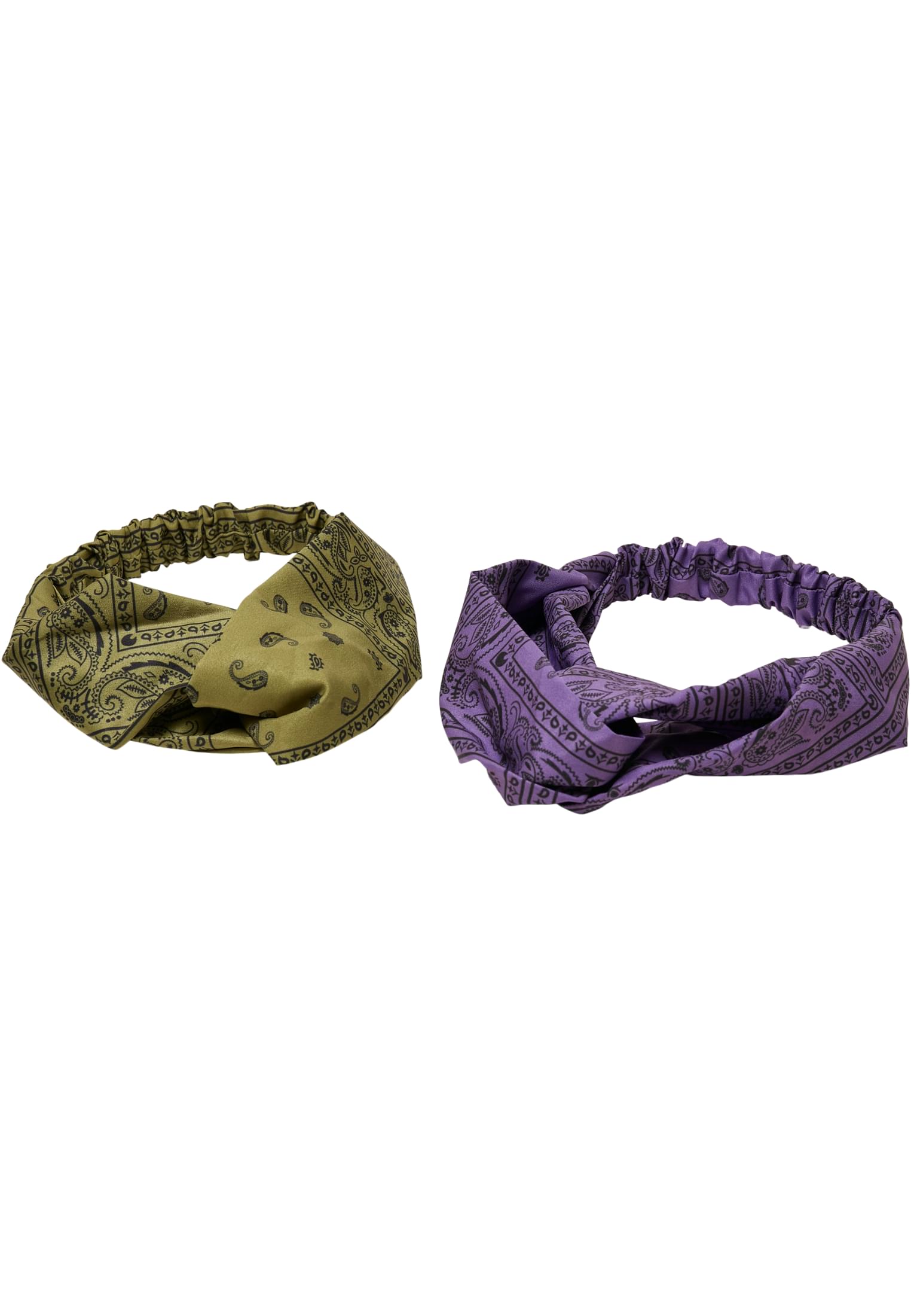 Pañuelo estampado para la cabeza 2 unidades tono lila/olivo talla única
 - variant image 2