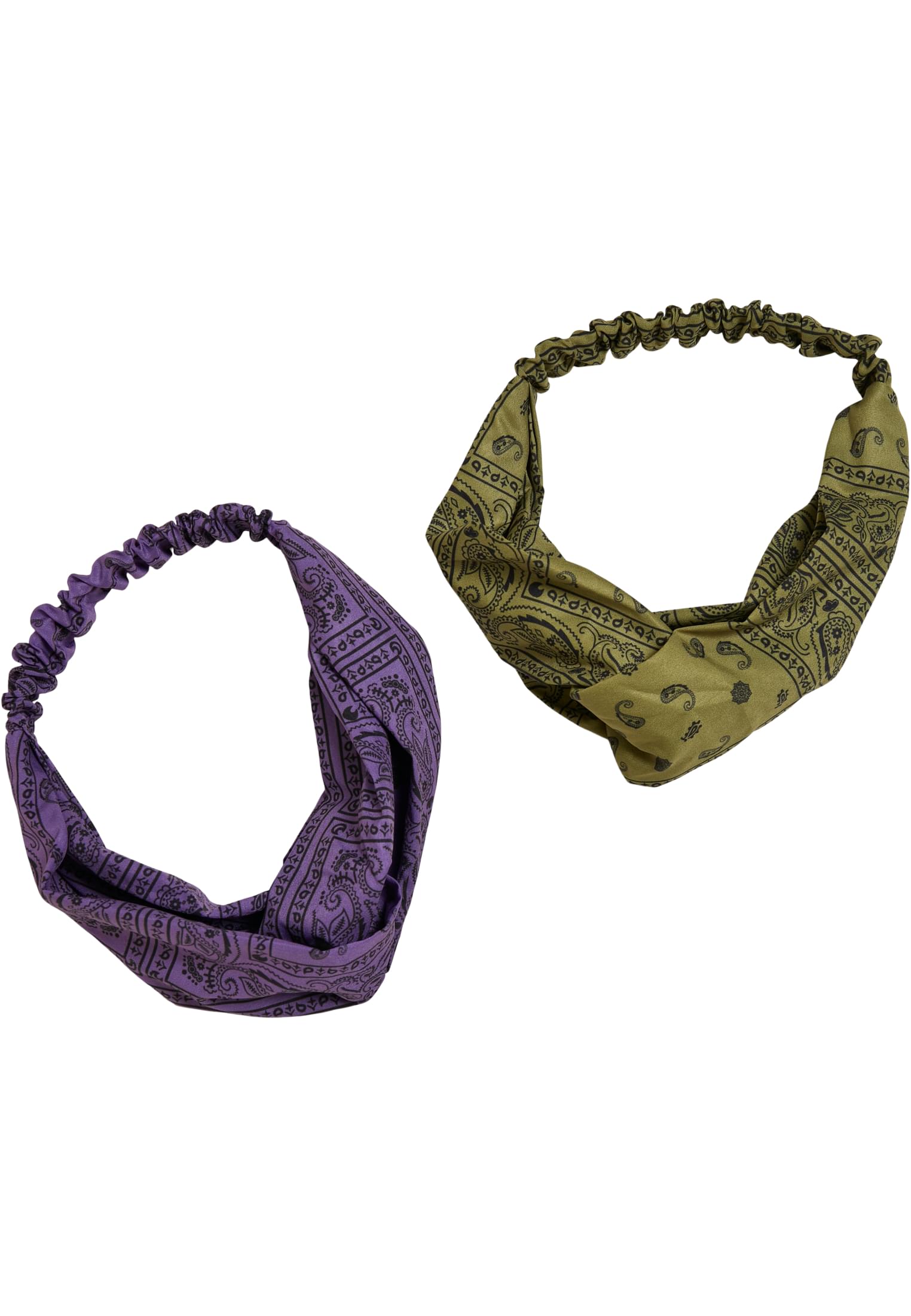 Pañuelo estampado para la cabeza 2 unidades tono lila/olivo talla única
 - variant image 3
