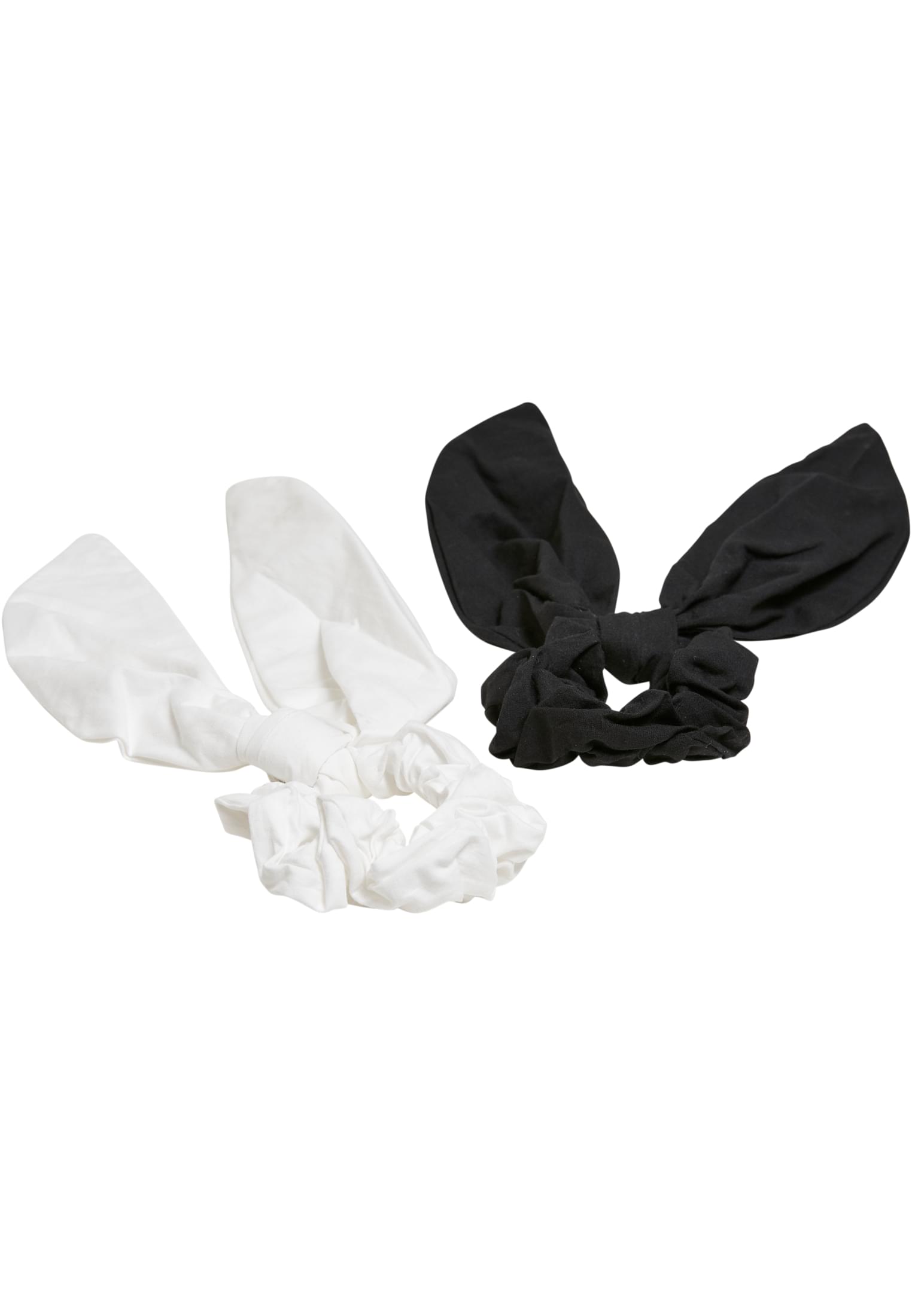 Scrunchies With XXL Bow 2-Pack black/white one size - alternate variant 1