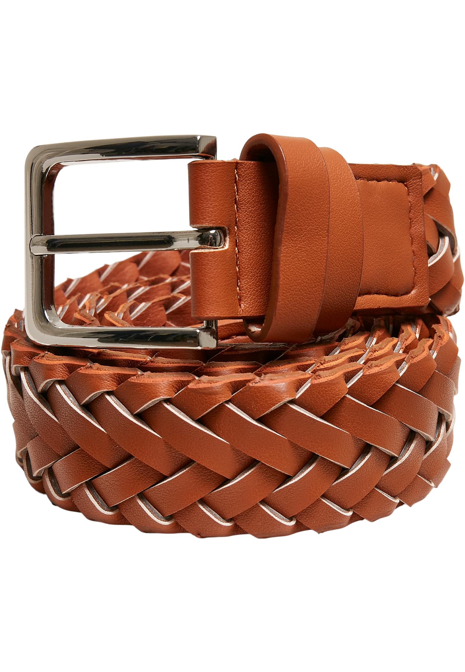 Braided Synthetic Leather Belt lightbrown L/XL - alternate variant 1