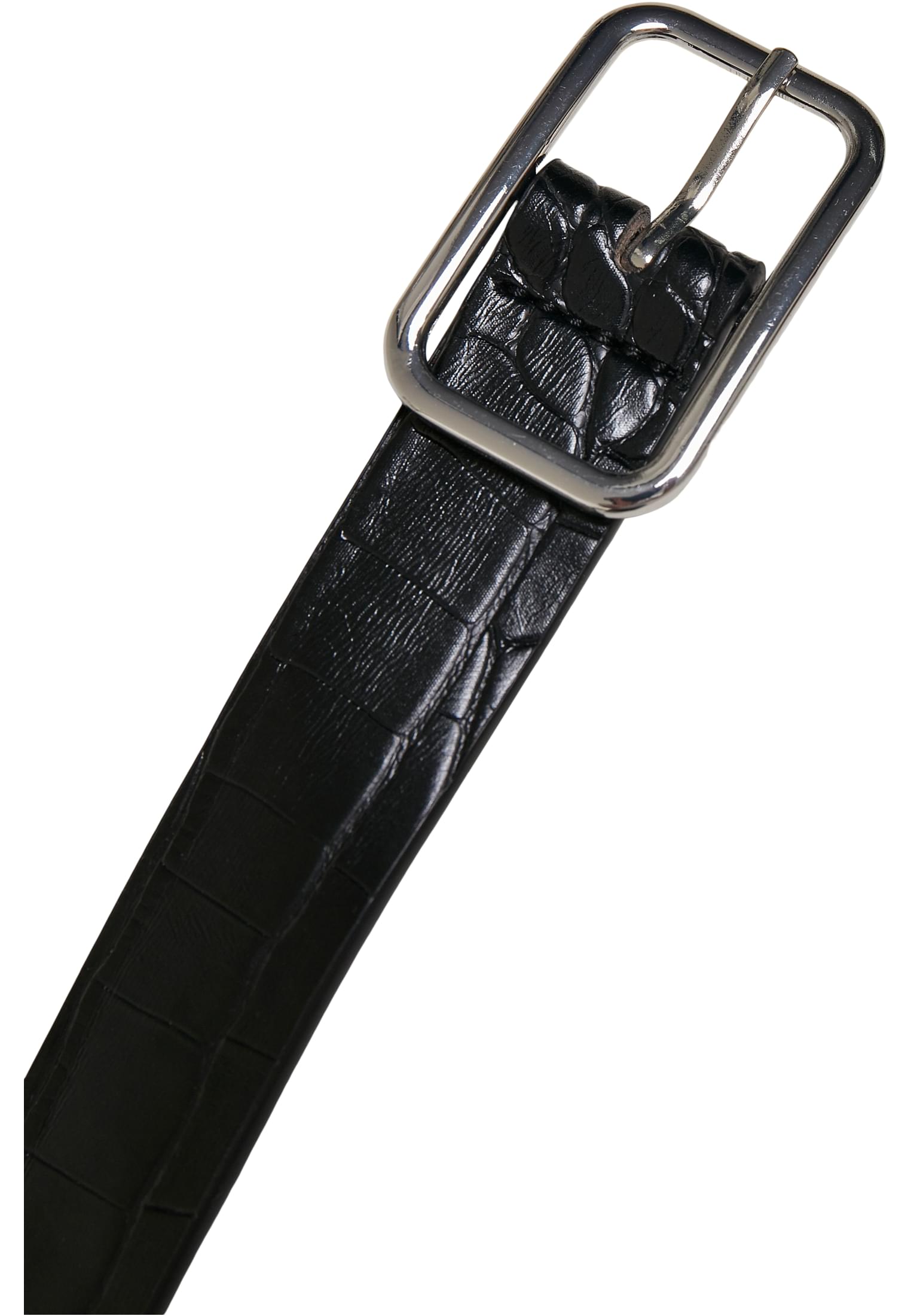 Croco Synthetic Leather Belt With Pouch black/silver L/XL - variant image 5
