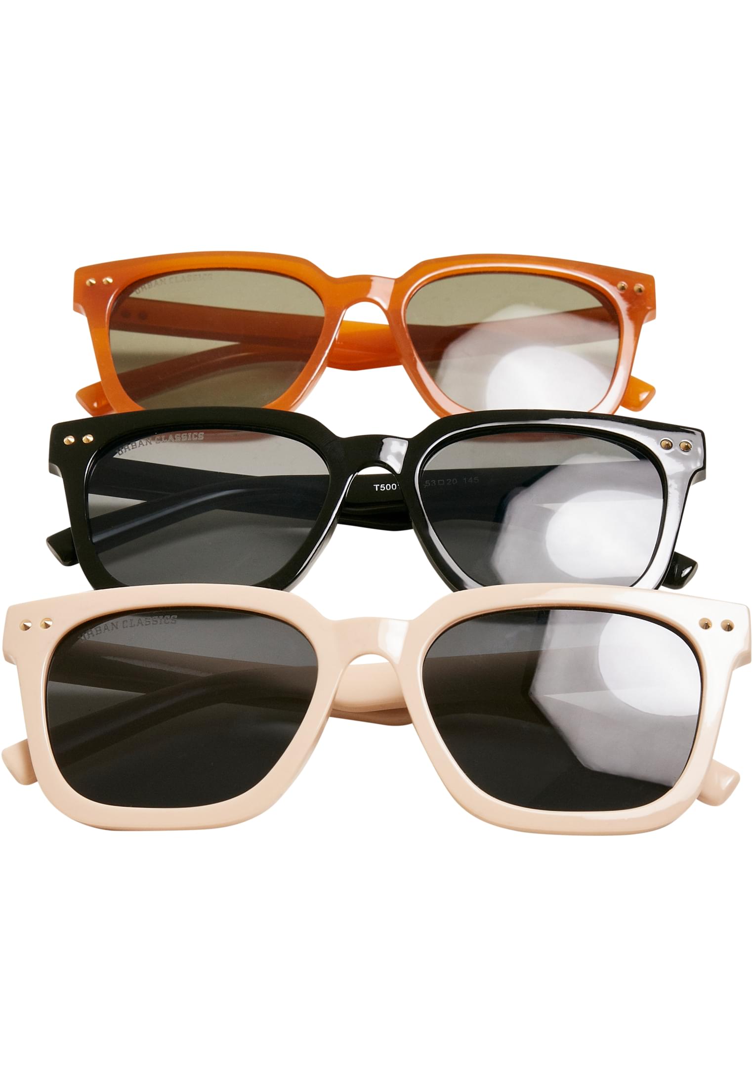 Sonnenbrillen Chicago 3er Pack schwarz/braun/hellbeige eine Größe
 - alternate variant 1