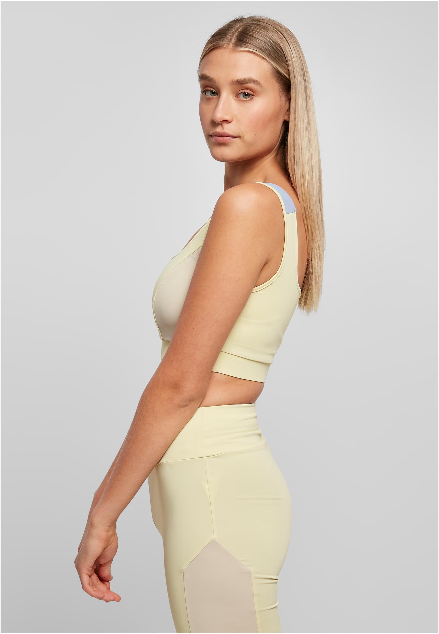 Ladies Color Block Bra softyellow/softseagrass/vablue 3XL - variant image 1