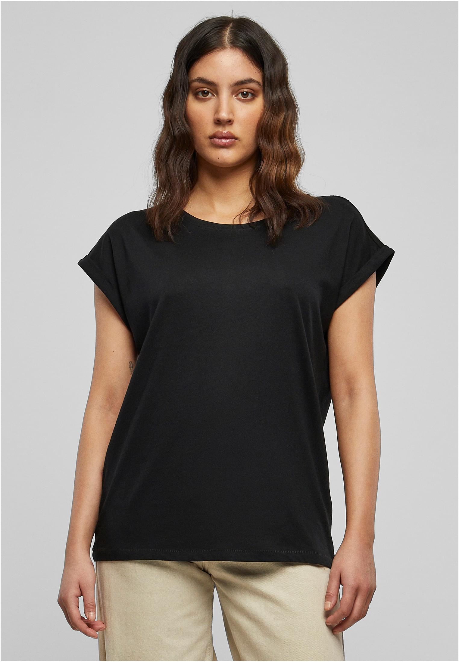 Dames T-shirt Évasé Épaules 2-Pack darkshadow+black L
 - variant image 2