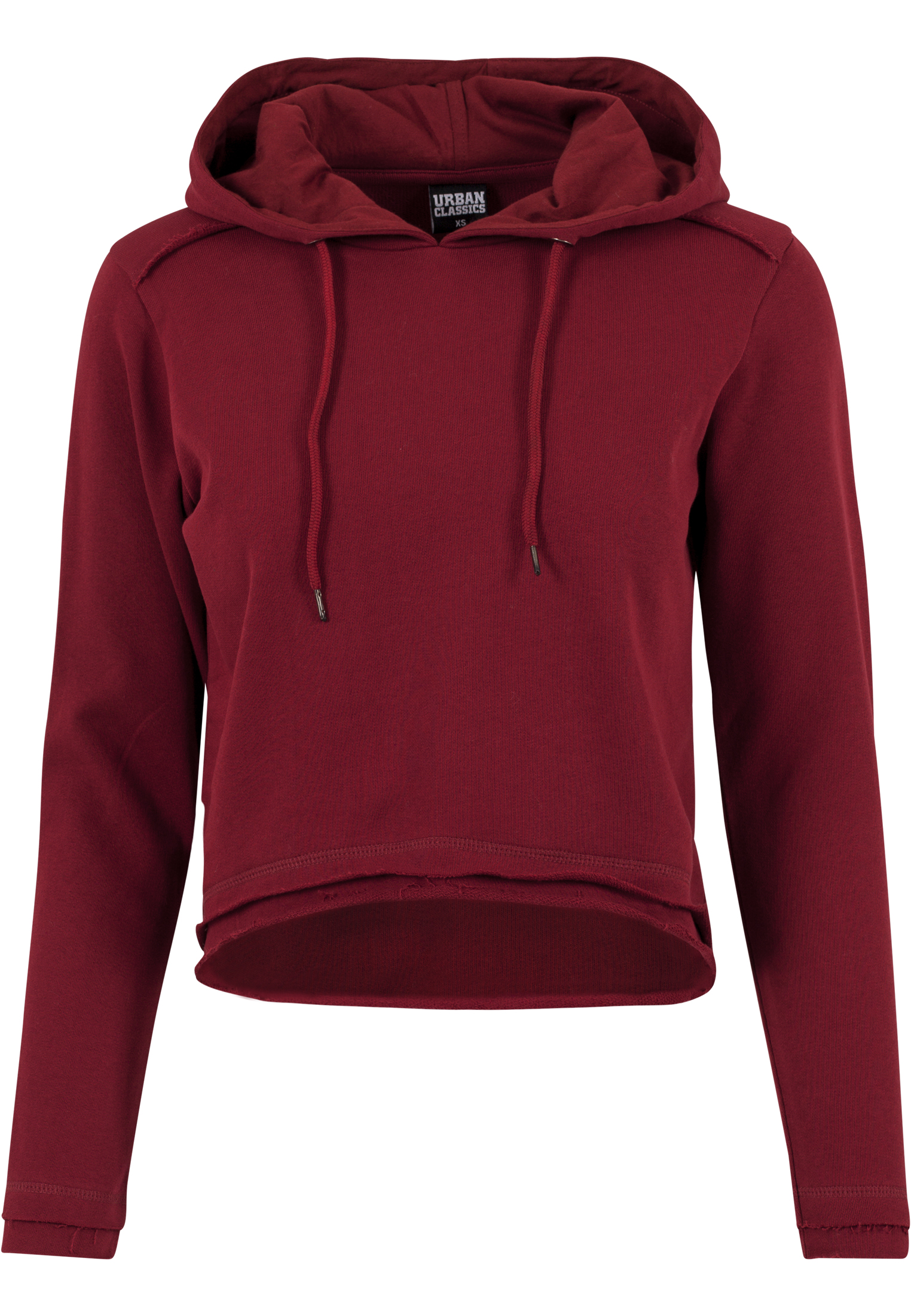 Ladies Cropped Terry Hoody burgundy L - variant image 6