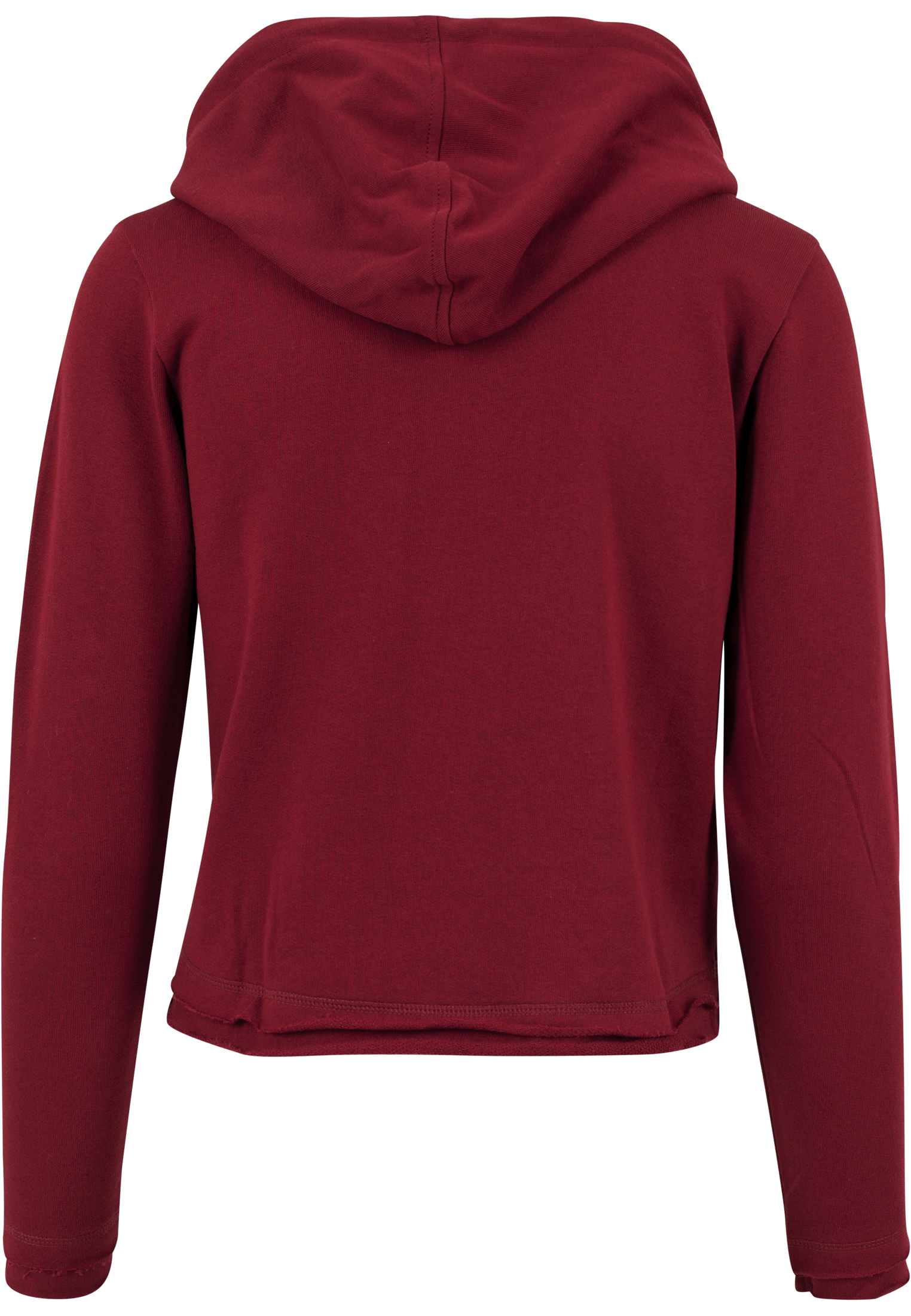 Ladies Cropped Terry Hoody burgundy L - variant image 9