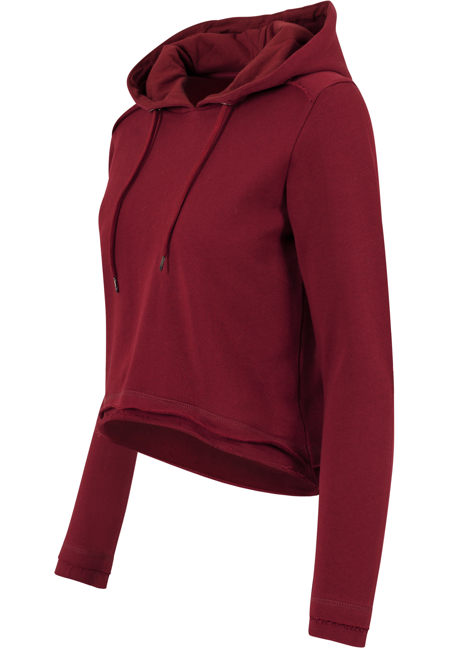 Ladies Cropped Terry Hoody burgundy L - variant image 7