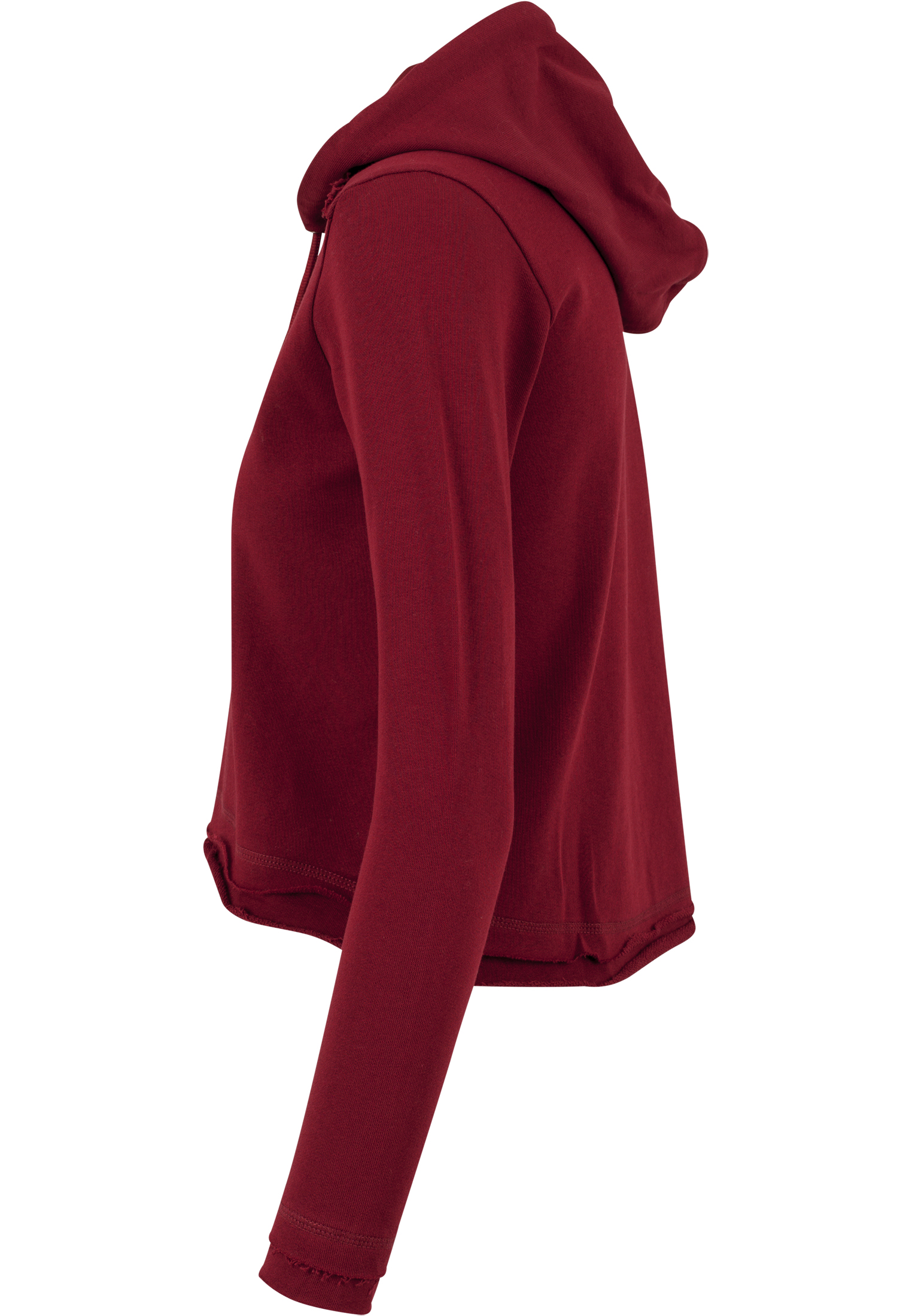 Ladies Cropped Terry Hoody burgundy L - variant image 8