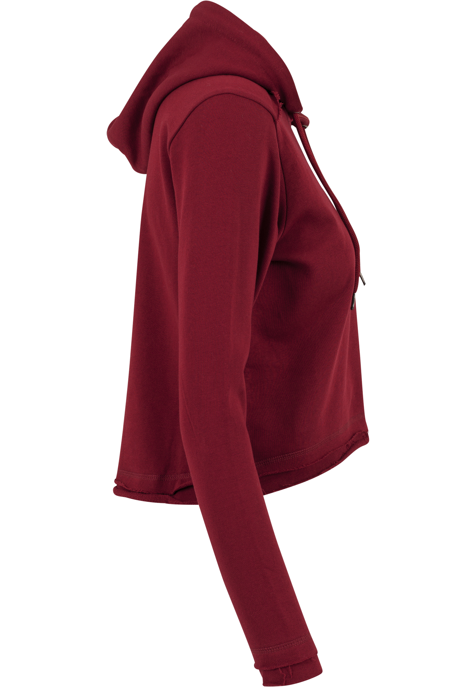 Ladies Cropped Terry Hoody burgundy L - variant image 10