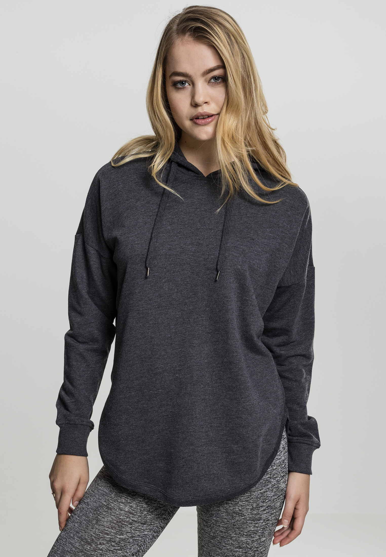Ladies Oversized Terry Hoody charcoal L - variant image 1